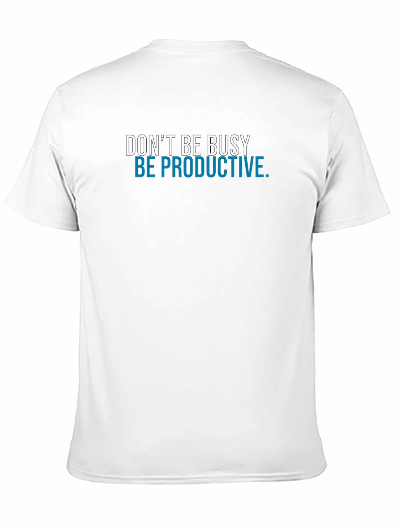 Dont Be Busy Be Productive Mens Black T-Shirt