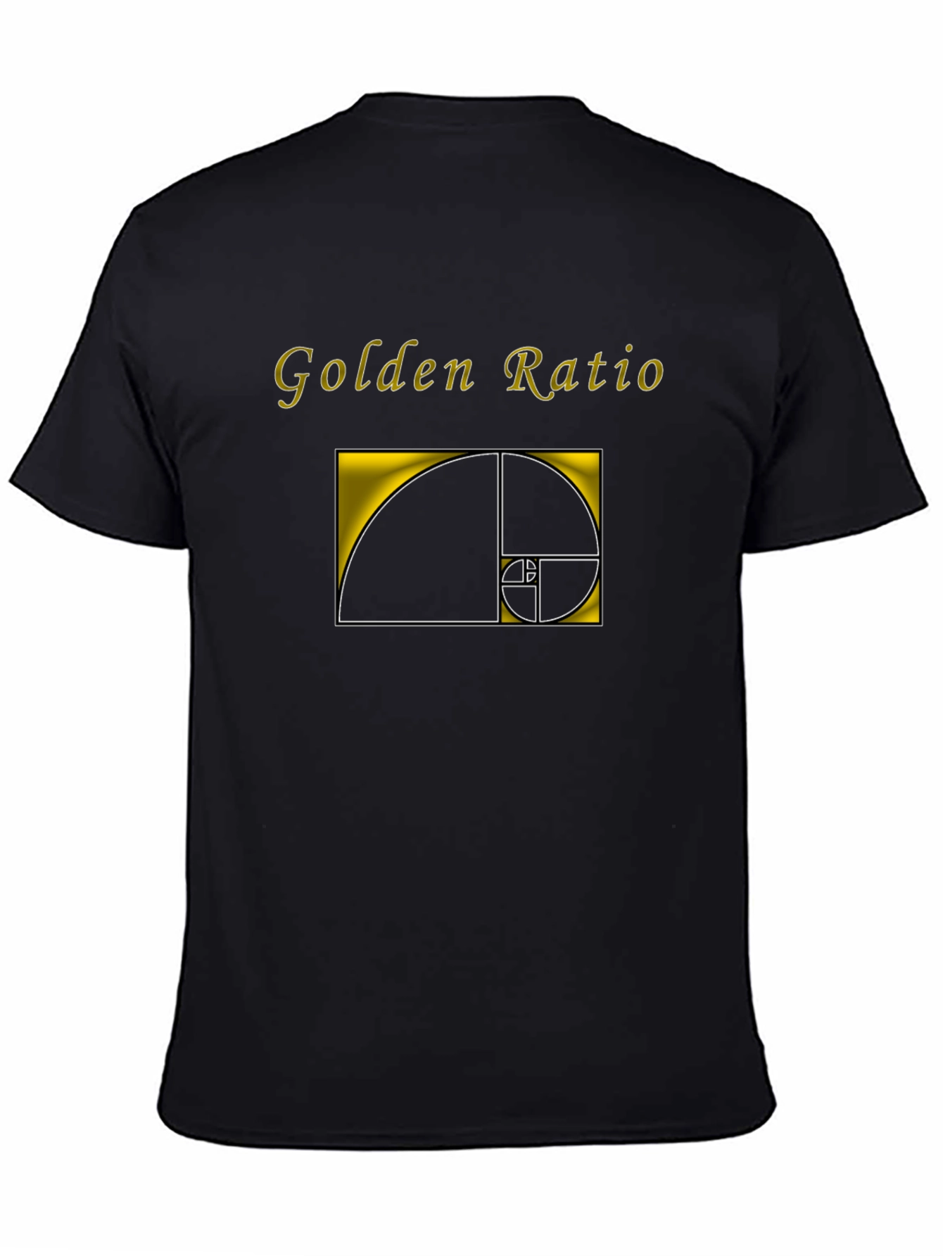 Golden Ratio Graphic Tee - Black Unisex T-Shirt