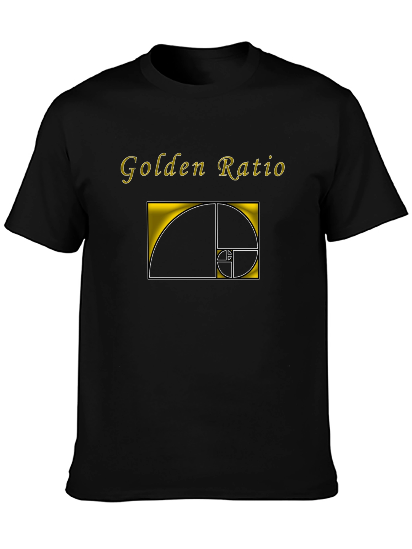Golden Ratio Graphic Tee - Black Unisex T-Shirt