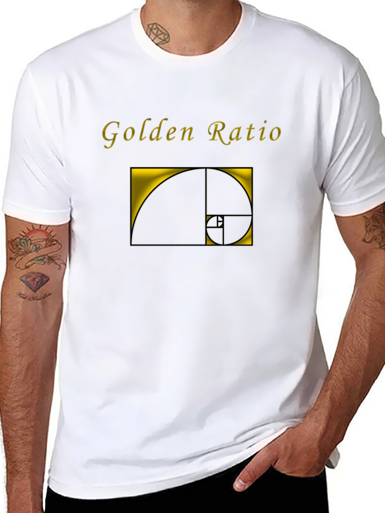 Golden Ratio Graphic Tee - Black Unisex T-Shirt