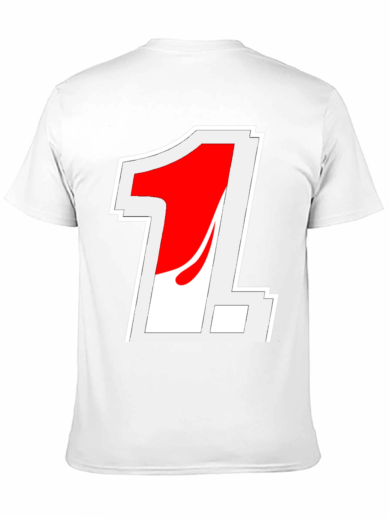 Retro Racing Number 1 Black T-Shirt