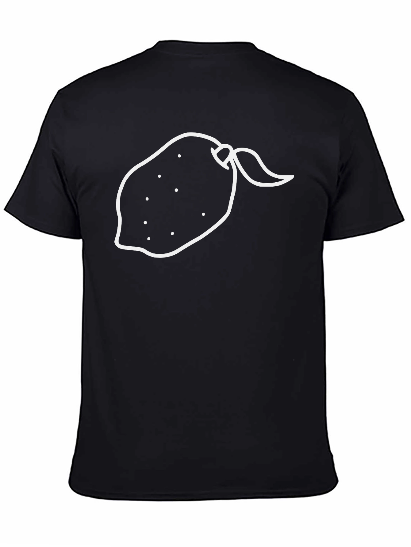 Whimsical Lemon Graphic Tee - Unisex Black T-Shirt