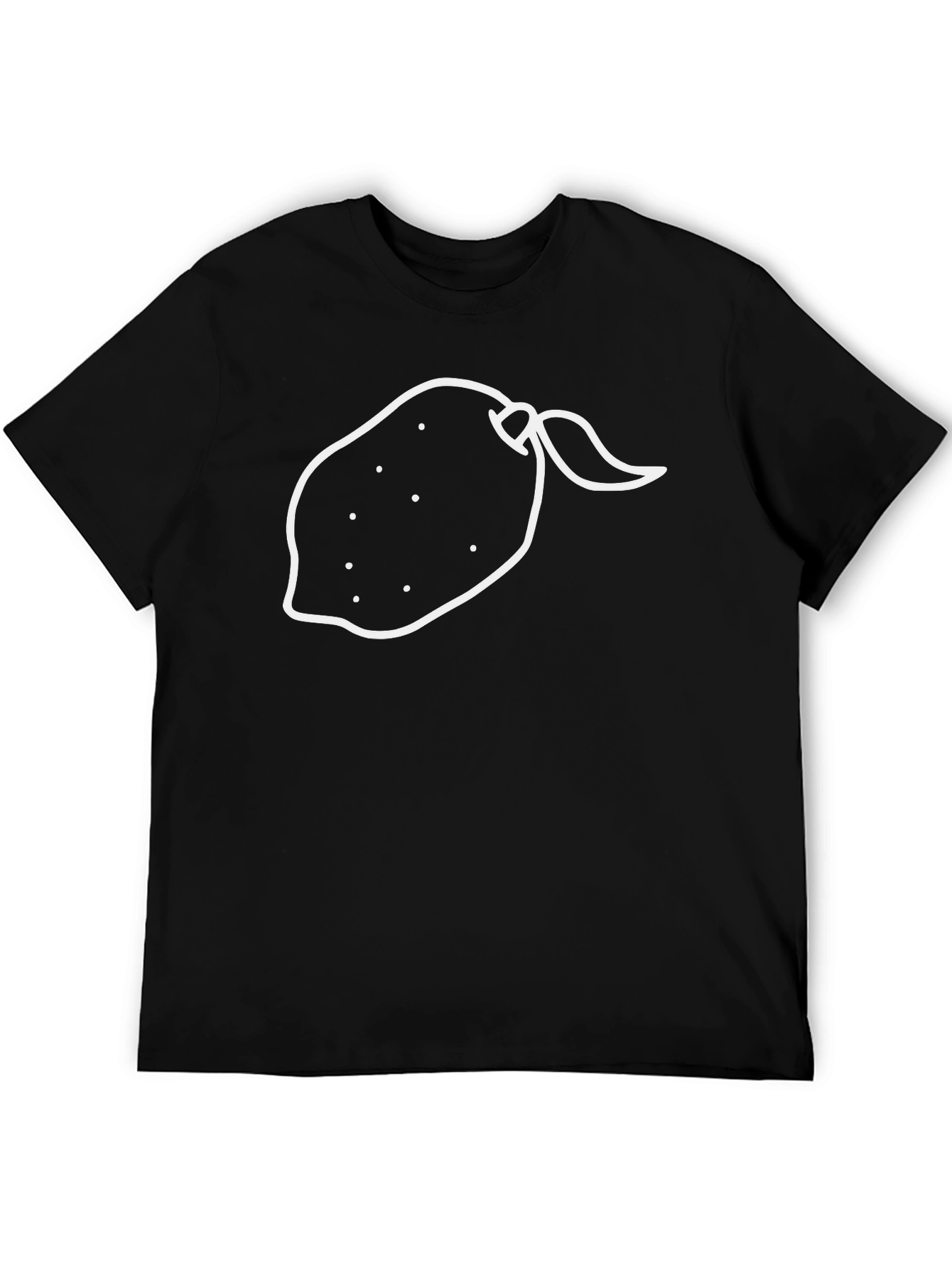 Whimsical Lemon Graphic Tee - Unisex Black T-Shirt