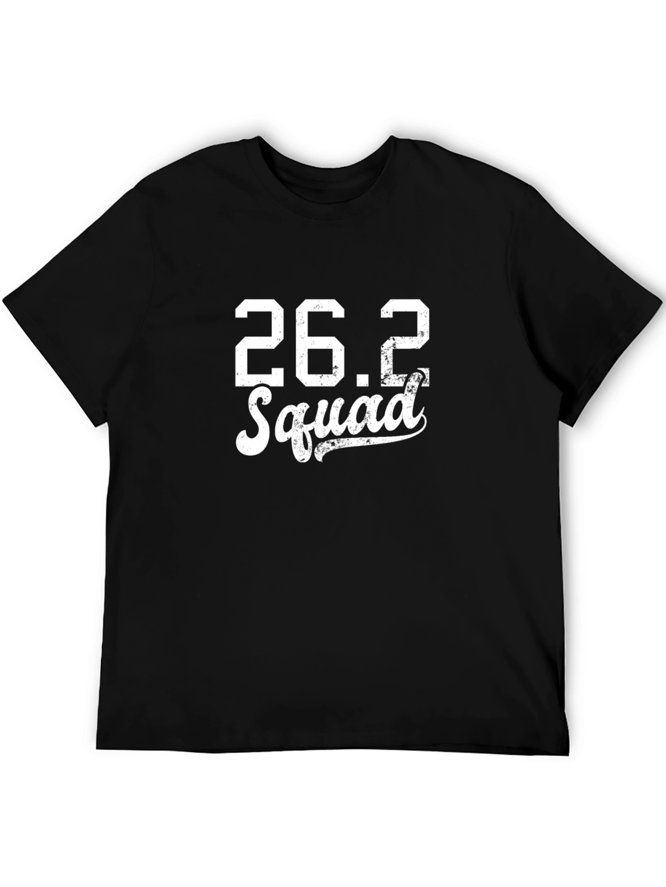 26.2 Squad Black Graphic Tee - Marathon Running Shirt