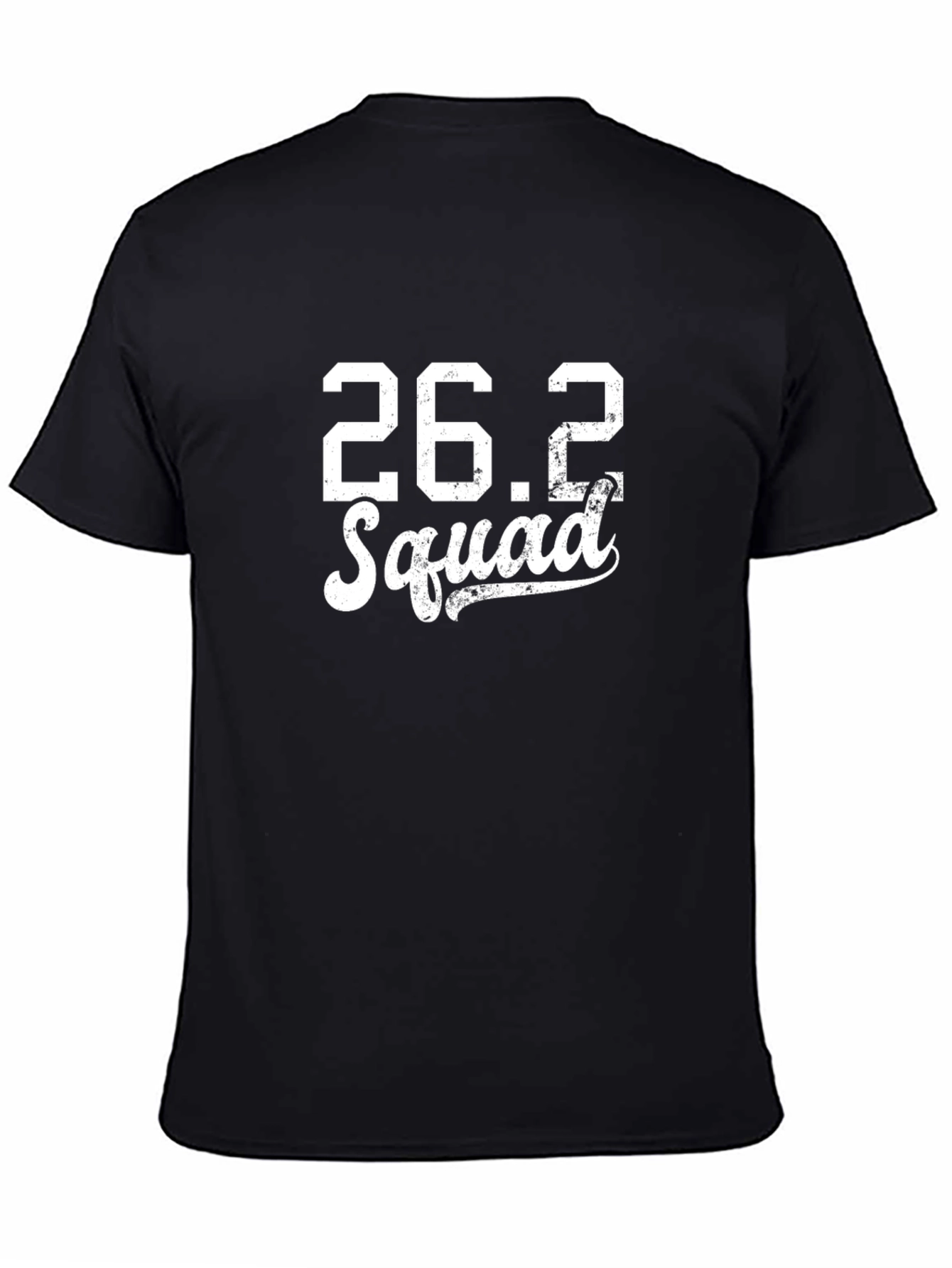 26.2 Squad Black Graphic Tee - Marathon Running Shirt