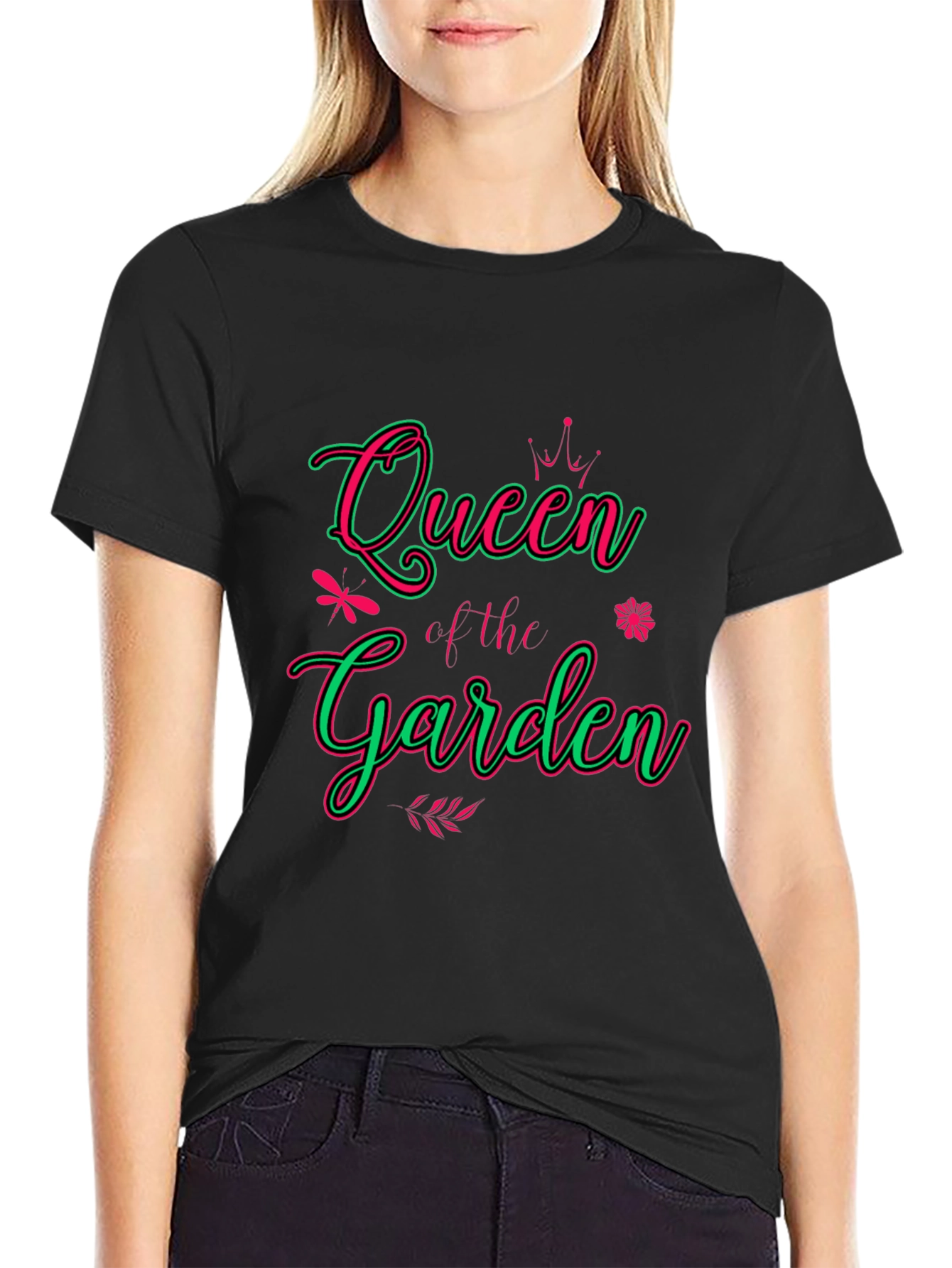 Queen of the Garden Black T-Shirt