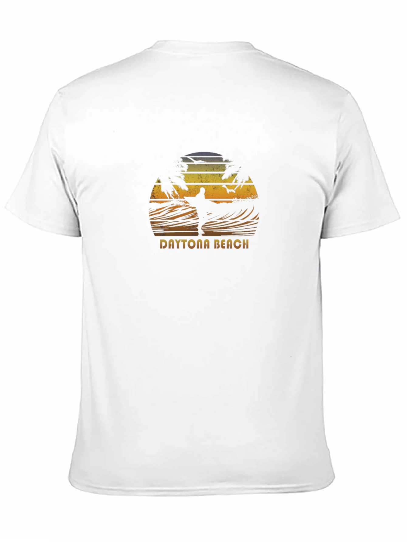 Daytona Beach Surfer Graphic Tee - Black