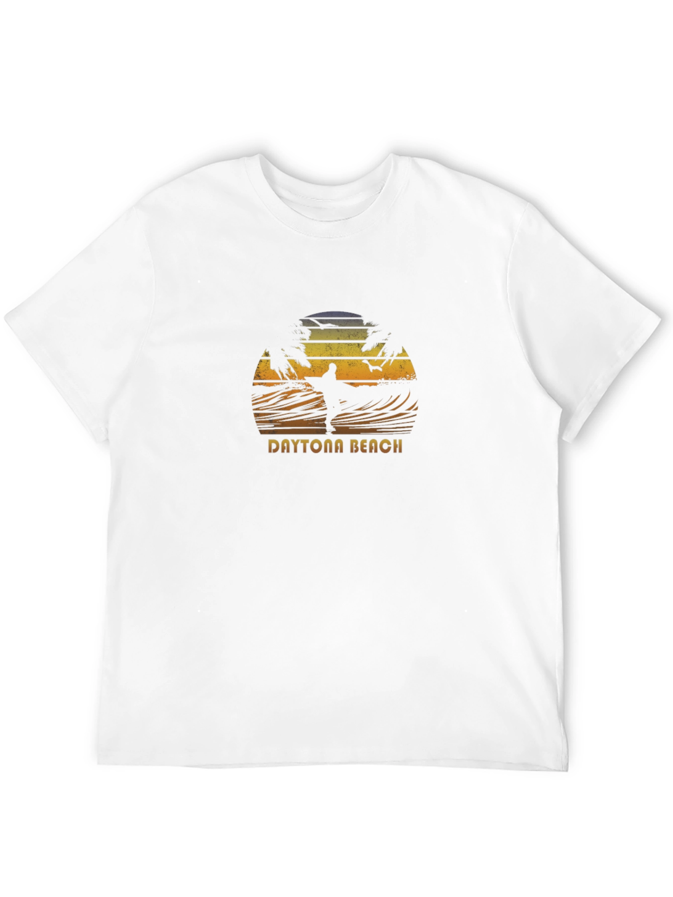 Daytona Beach Surfer Graphic Tee - Black