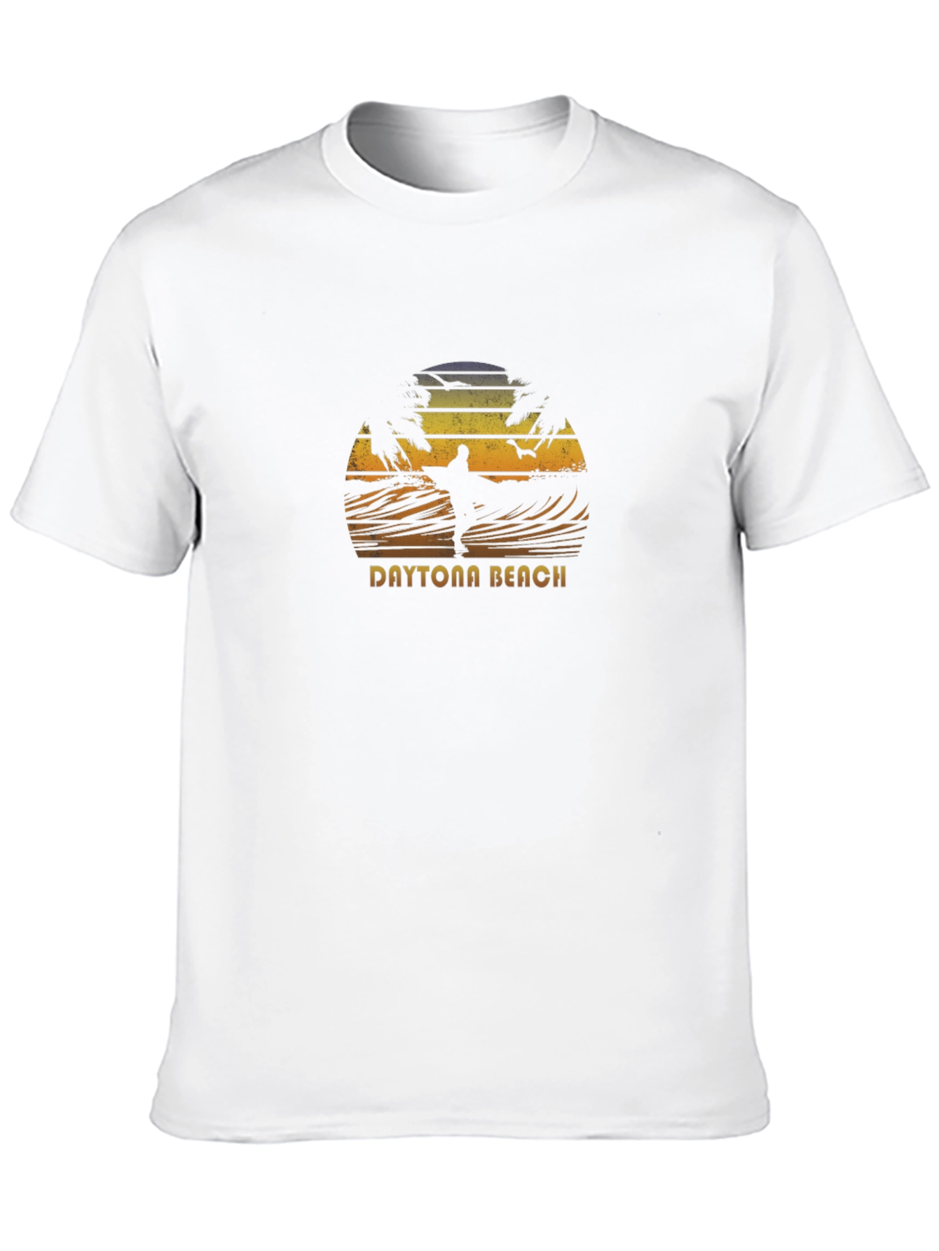 Daytona Beach Surfer Graphic Tee - Black