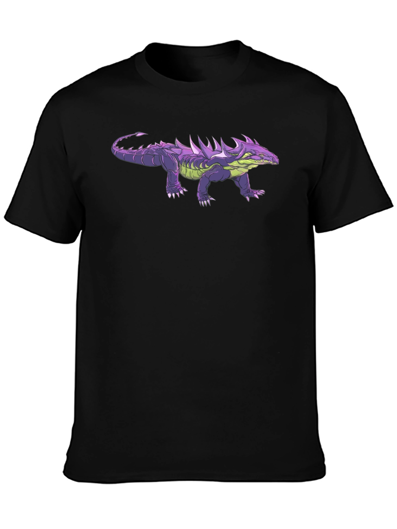 Cool Reptile Graphic Black T-Shirt
