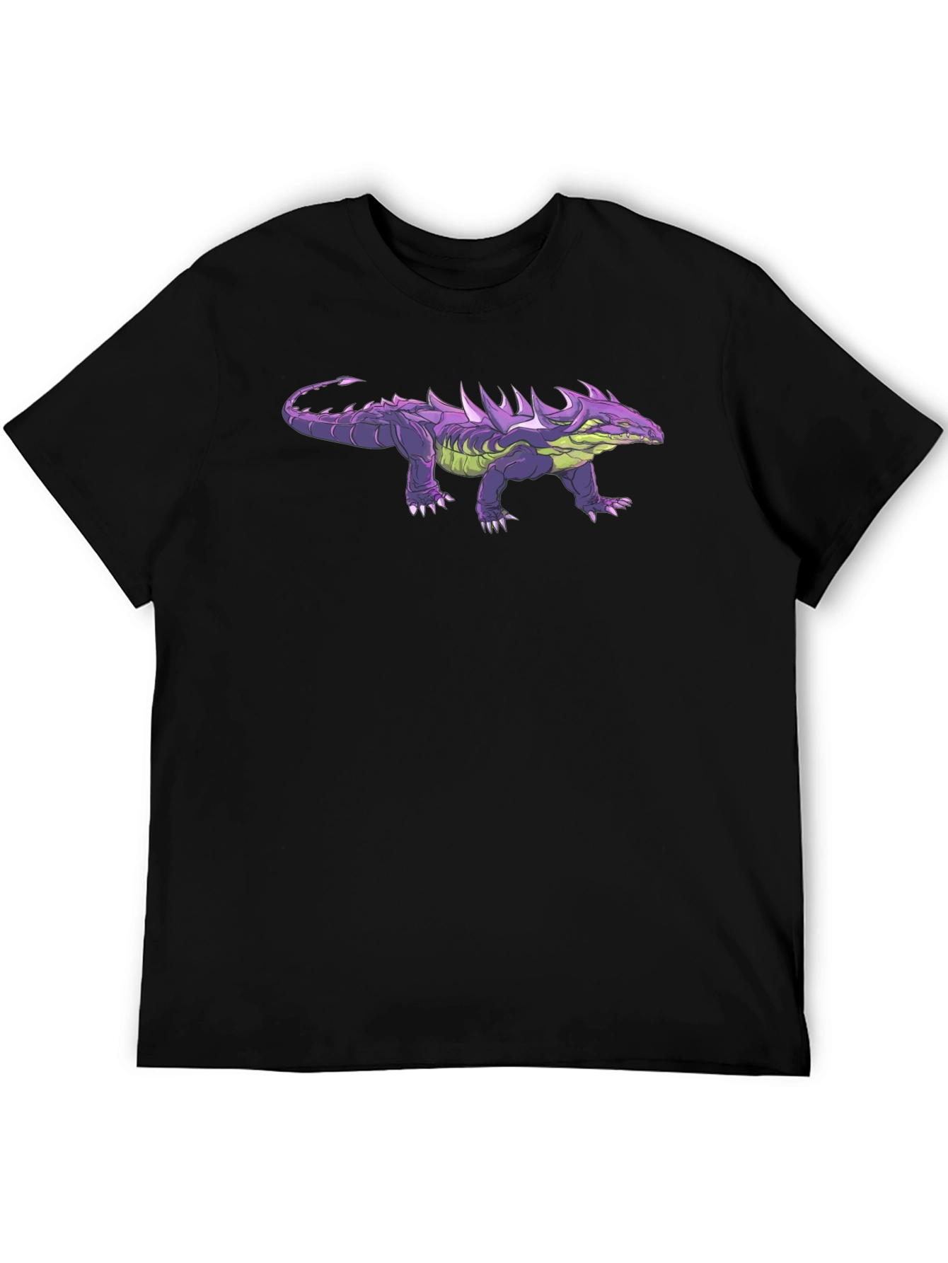 Cool Reptile Graphic Black T-Shirt