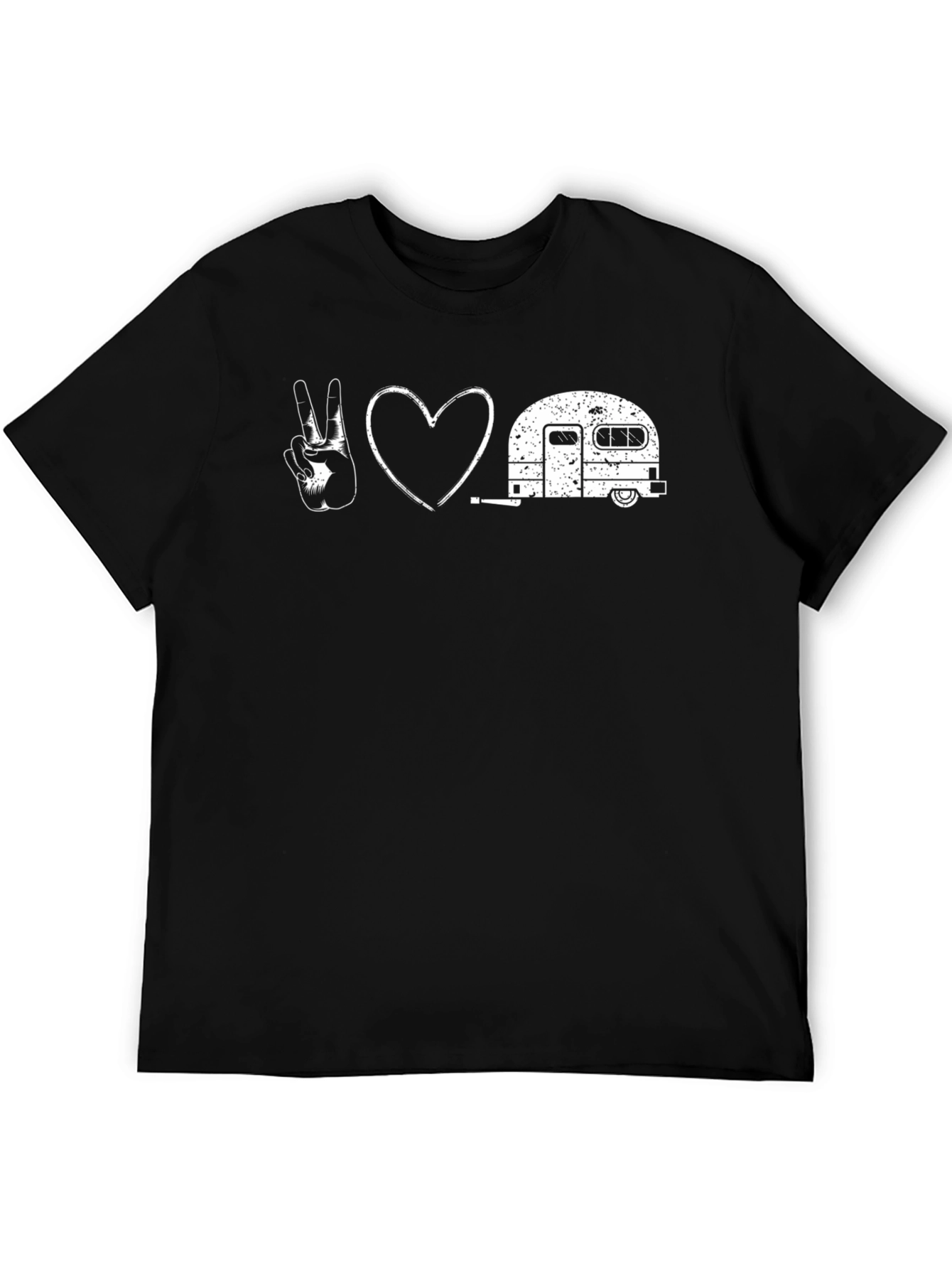 Peace Love Camping Black T-Shirt
