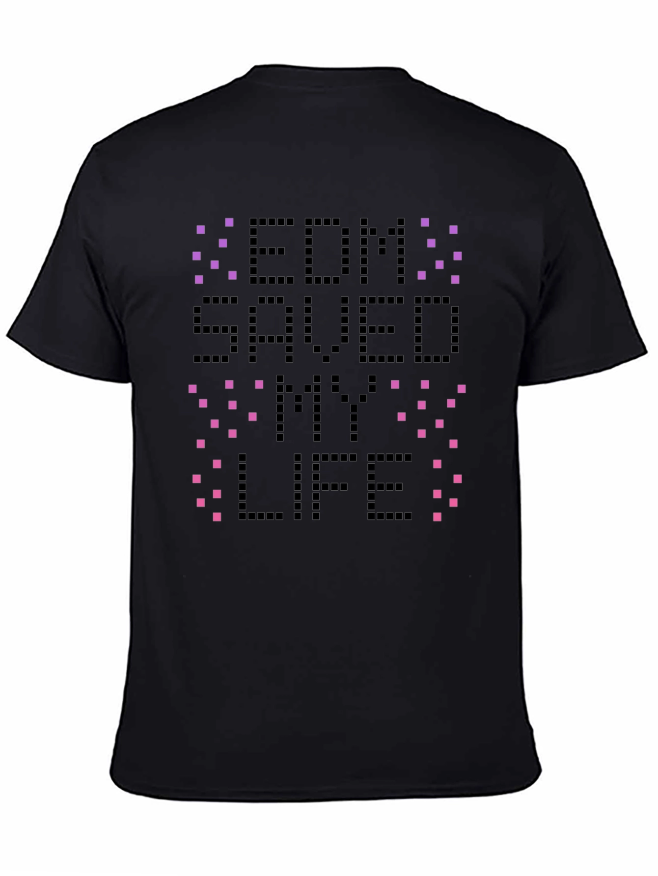 EDM Saved My Life Black Graphic Tee
