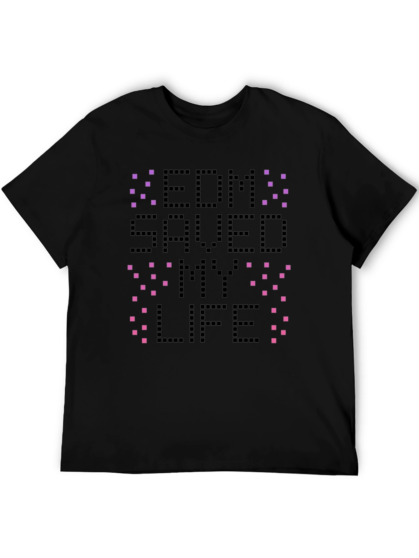 EDM Saved My Life Black Graphic Tee