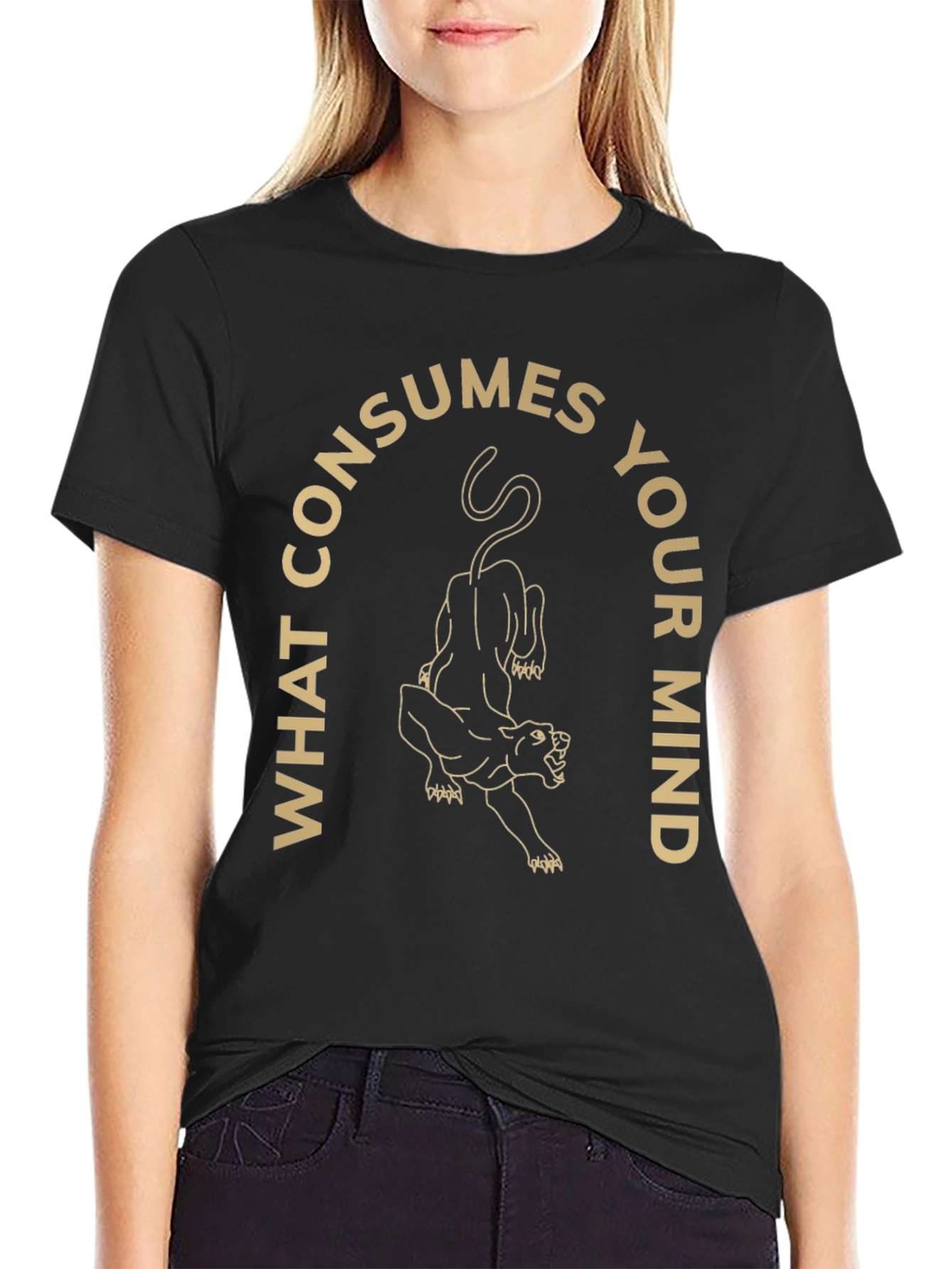 Mind Consuming Panther Graphic T-Shirt