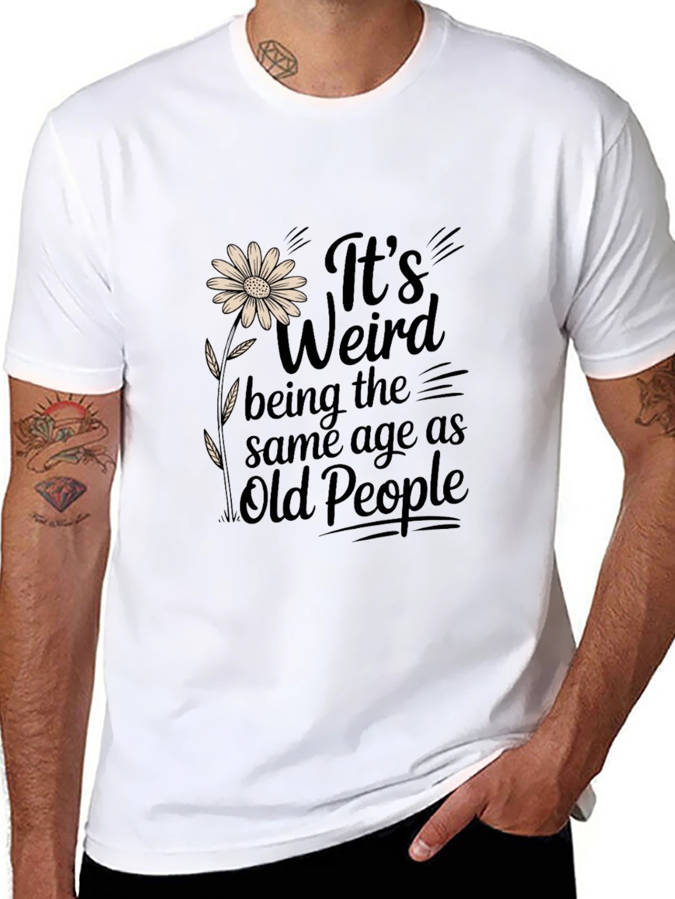 Funny Its Weird Being the Same Age Graphic T-Shirt