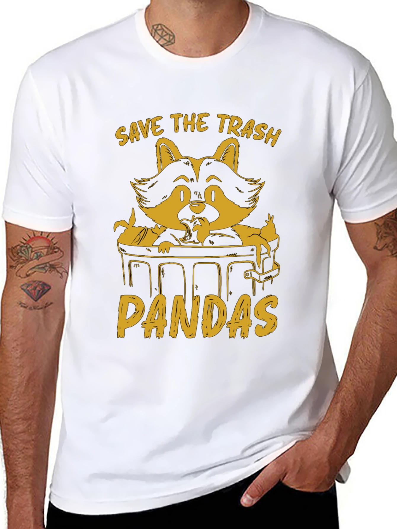 Save The Trash Pandas Graphic T-Shirt