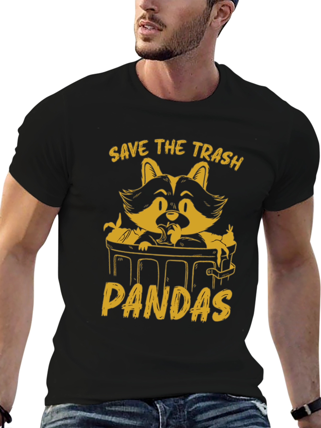 Save The Trash Pandas Graphic T-Shirt