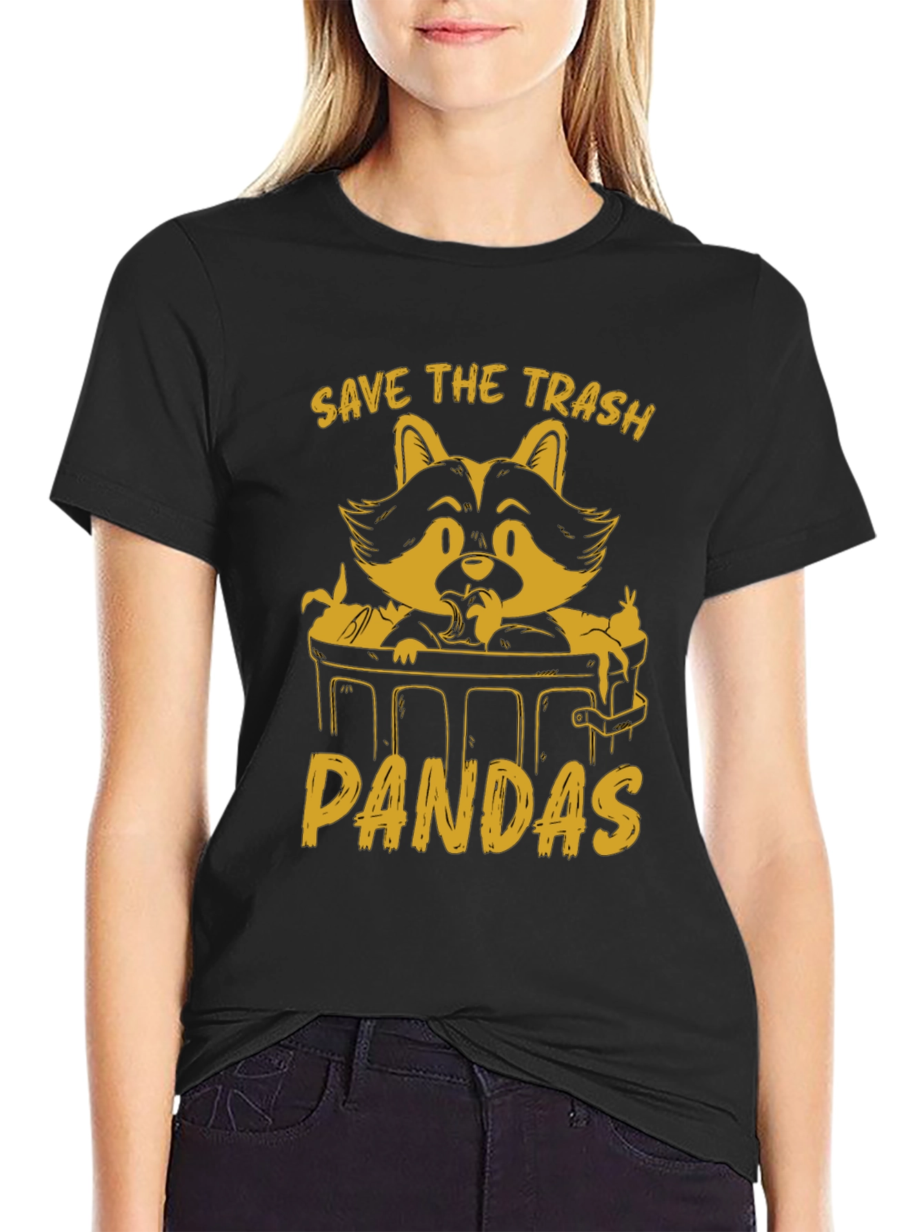 Save The Trash Pandas Graphic T-Shirt