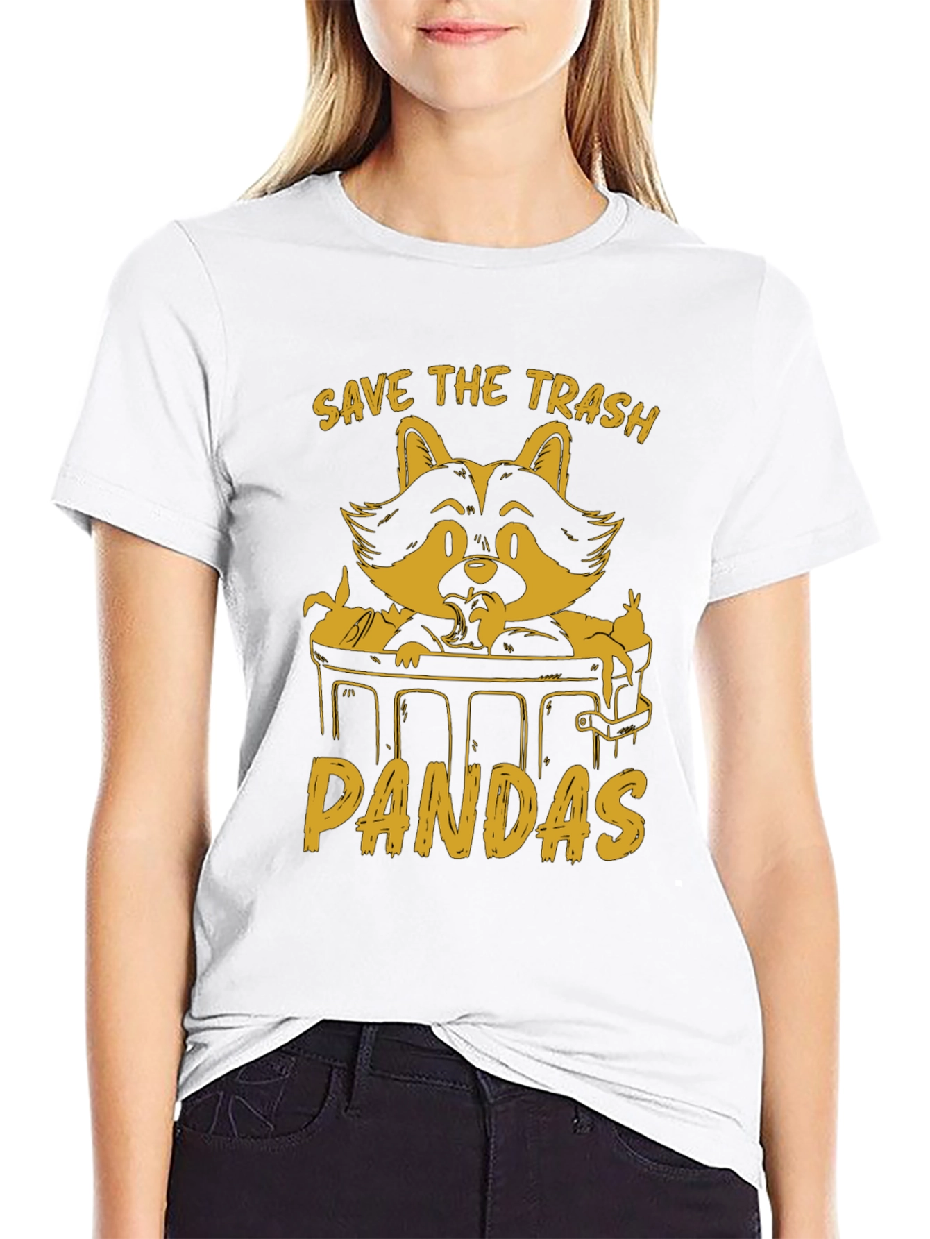 Save The Trash Pandas Graphic T-Shirt
