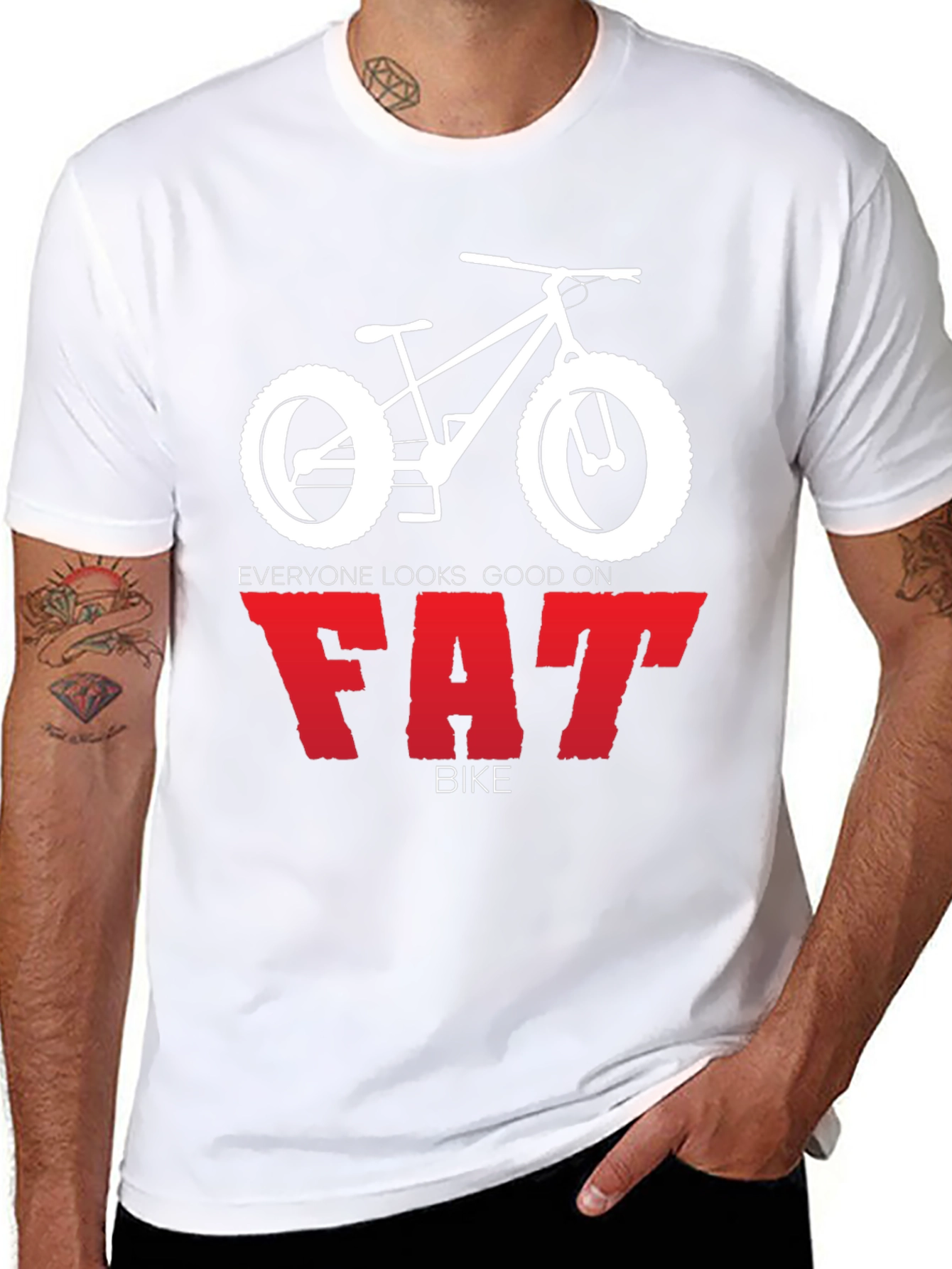Everyone Looks Good on Fat Bike T-Shirt