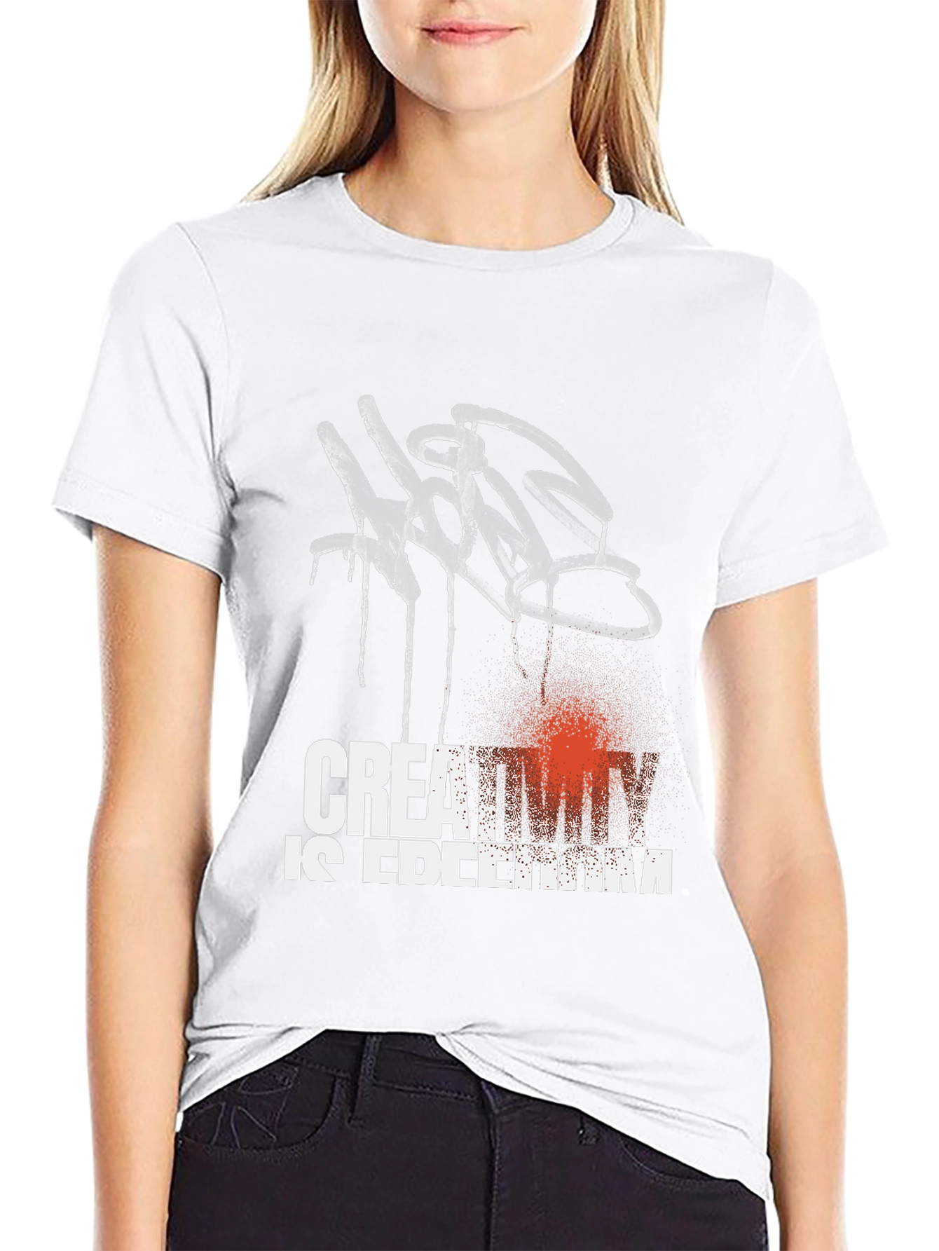 Creativity is Freedom Black Graphic Tee