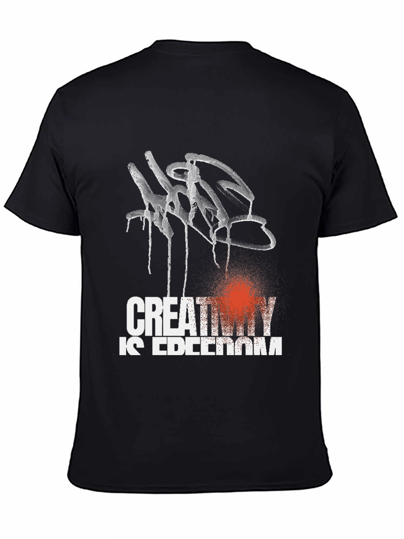 Creativity is Freedom Black Graphic Tee