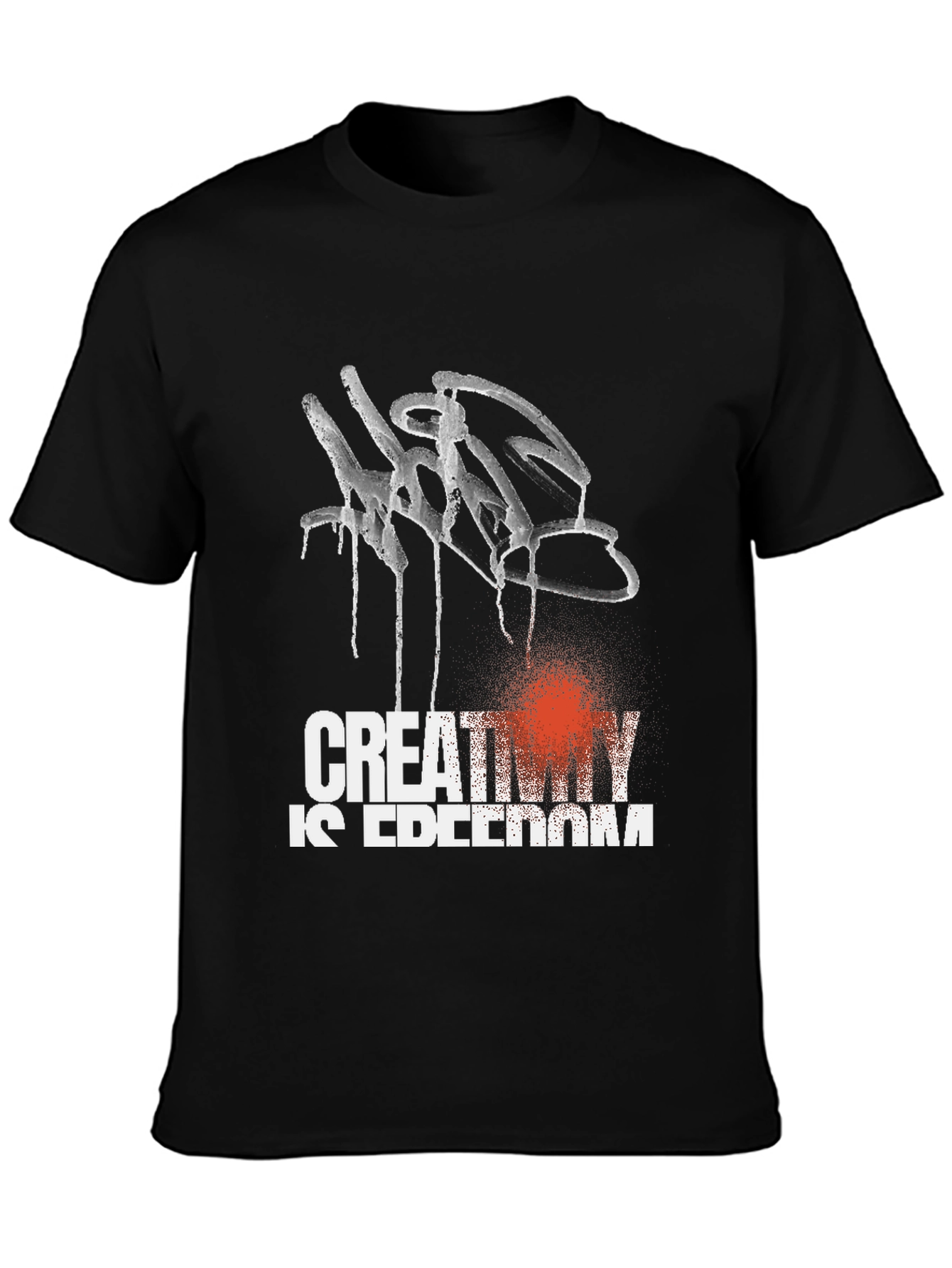 Creativity is Freedom Black Graphic Tee