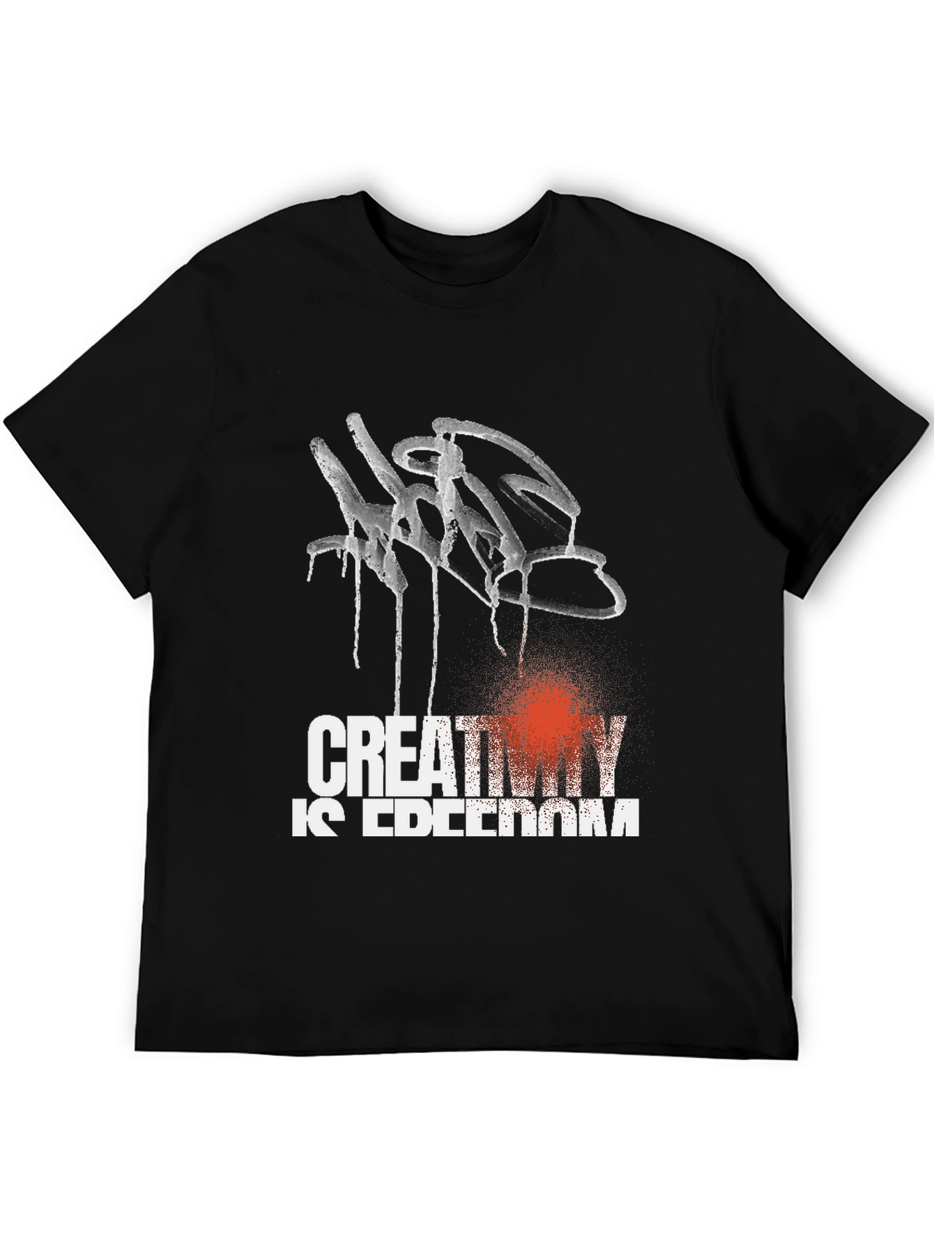 Creativity is Freedom Black Graphic Tee