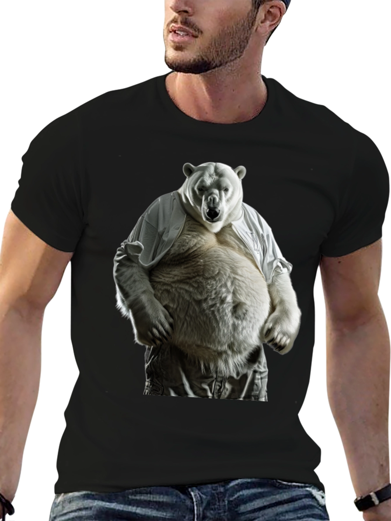 Funny Polar Bear Graphic T-Shirt