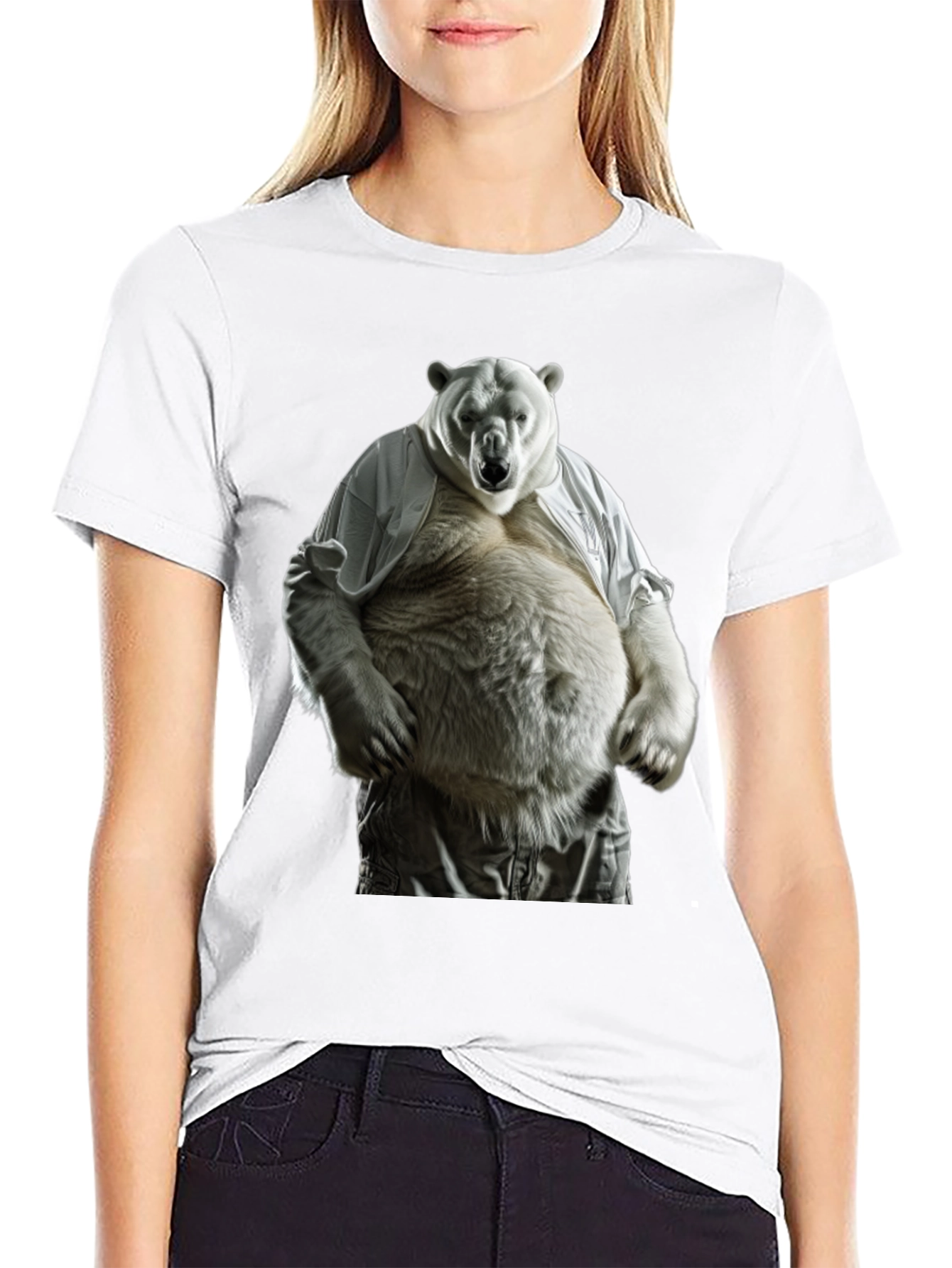 Funny Polar Bear Graphic T-Shirt
