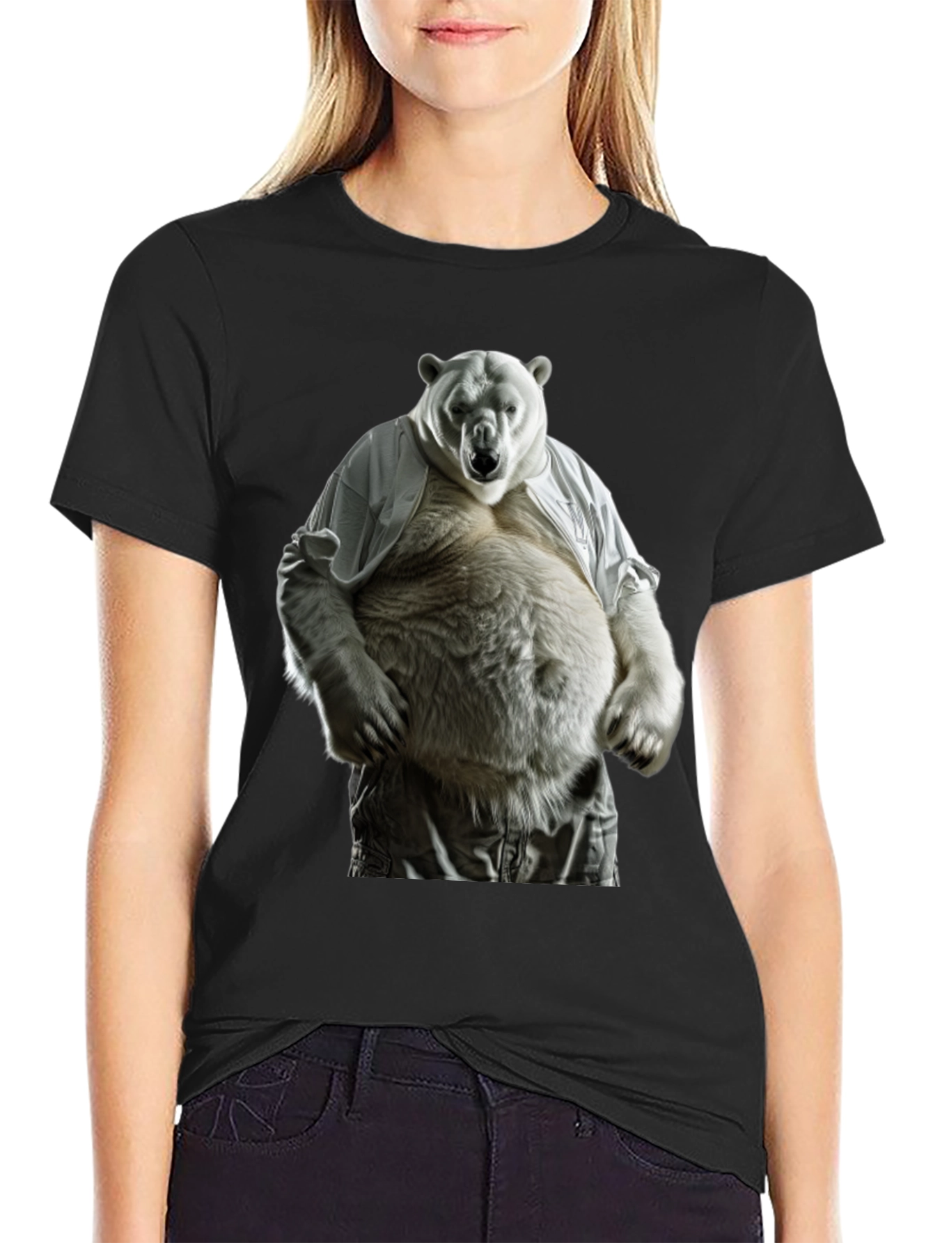Funny Polar Bear Graphic T-Shirt