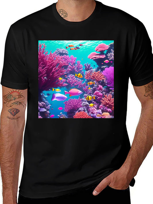 Vibrant Coral Reef Graphic Tee