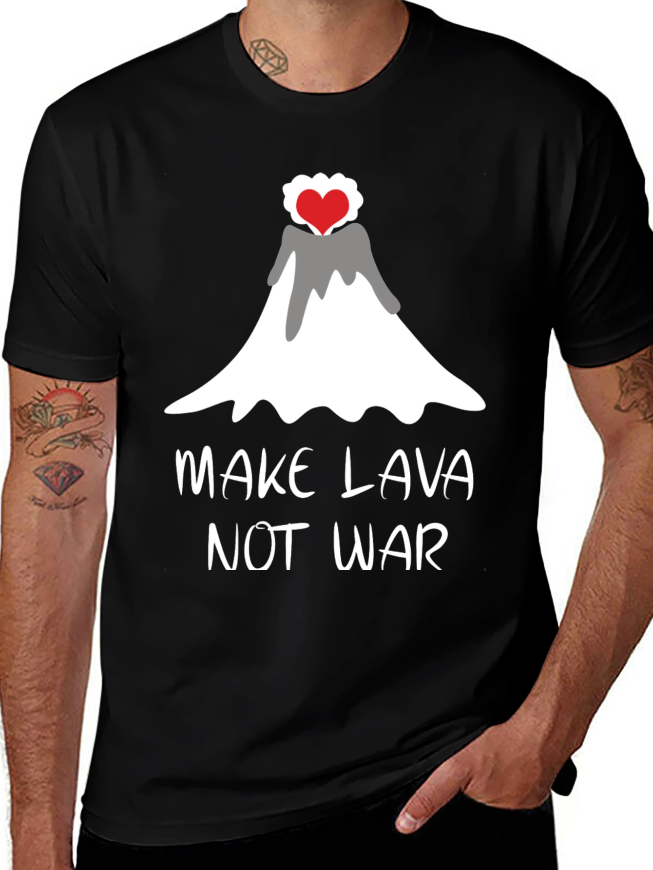 Make Lava Not War Graphic Tee
