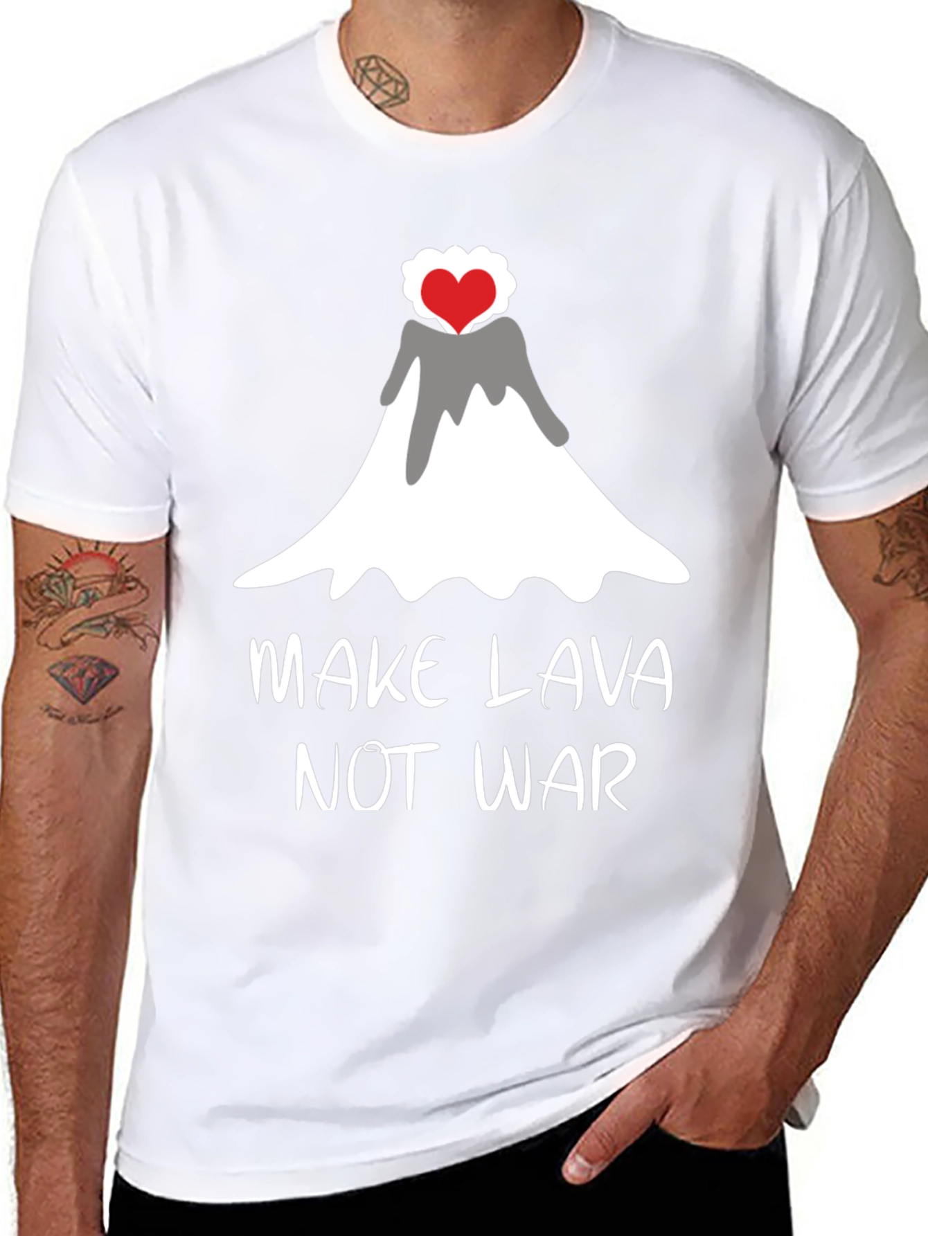 Make Lava Not War Graphic Tee