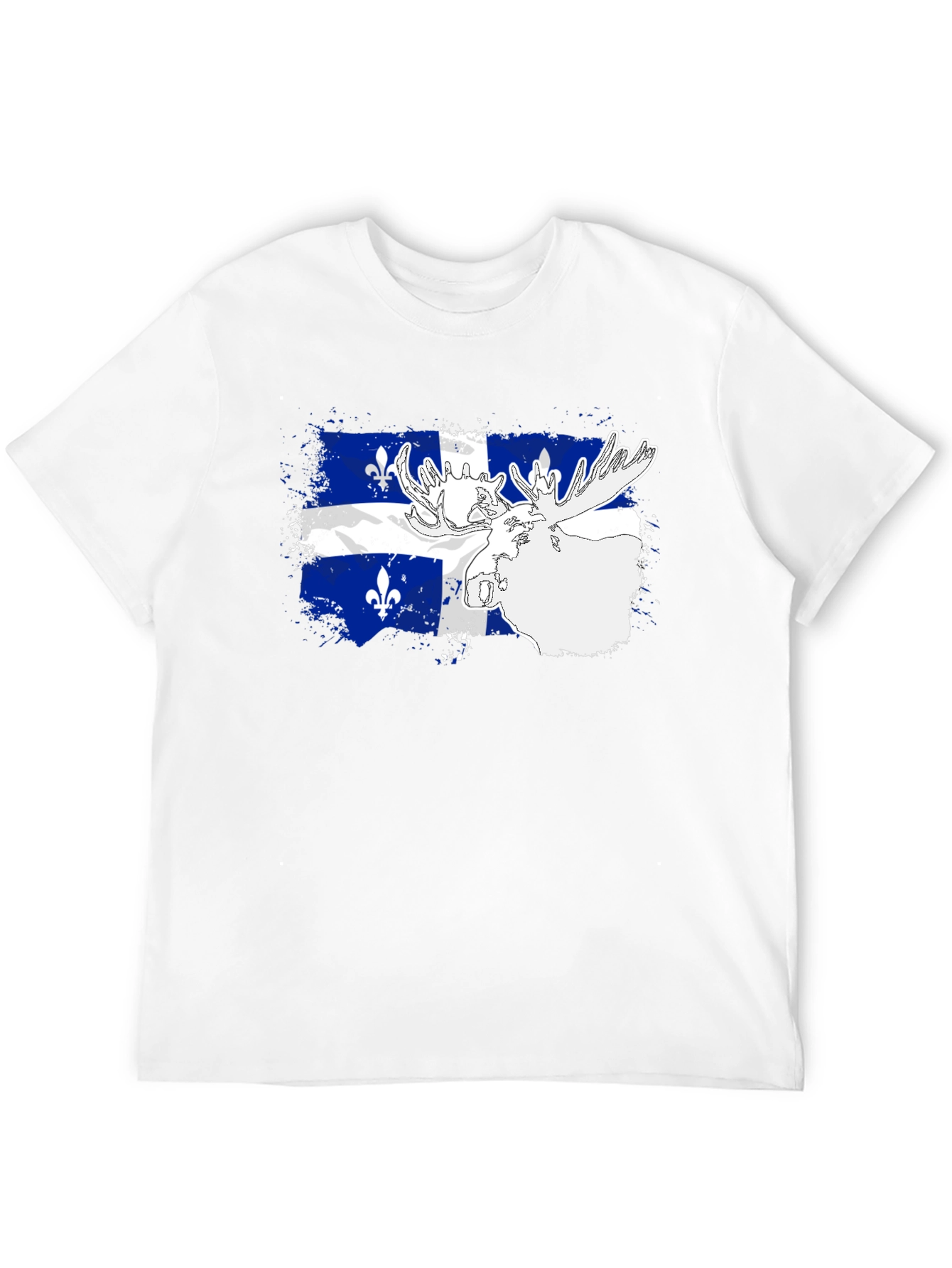Quebec Flag Moose Graphic Tee
