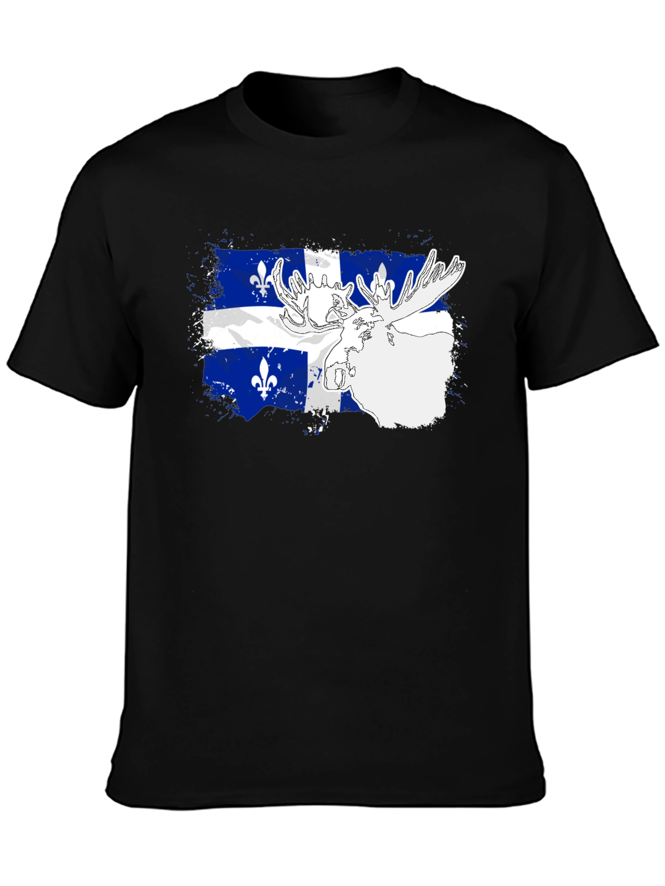 Quebec Flag Moose Graphic Tee