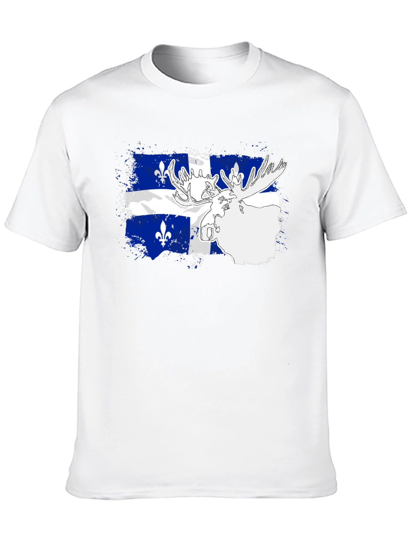 Quebec Flag Moose Graphic Tee