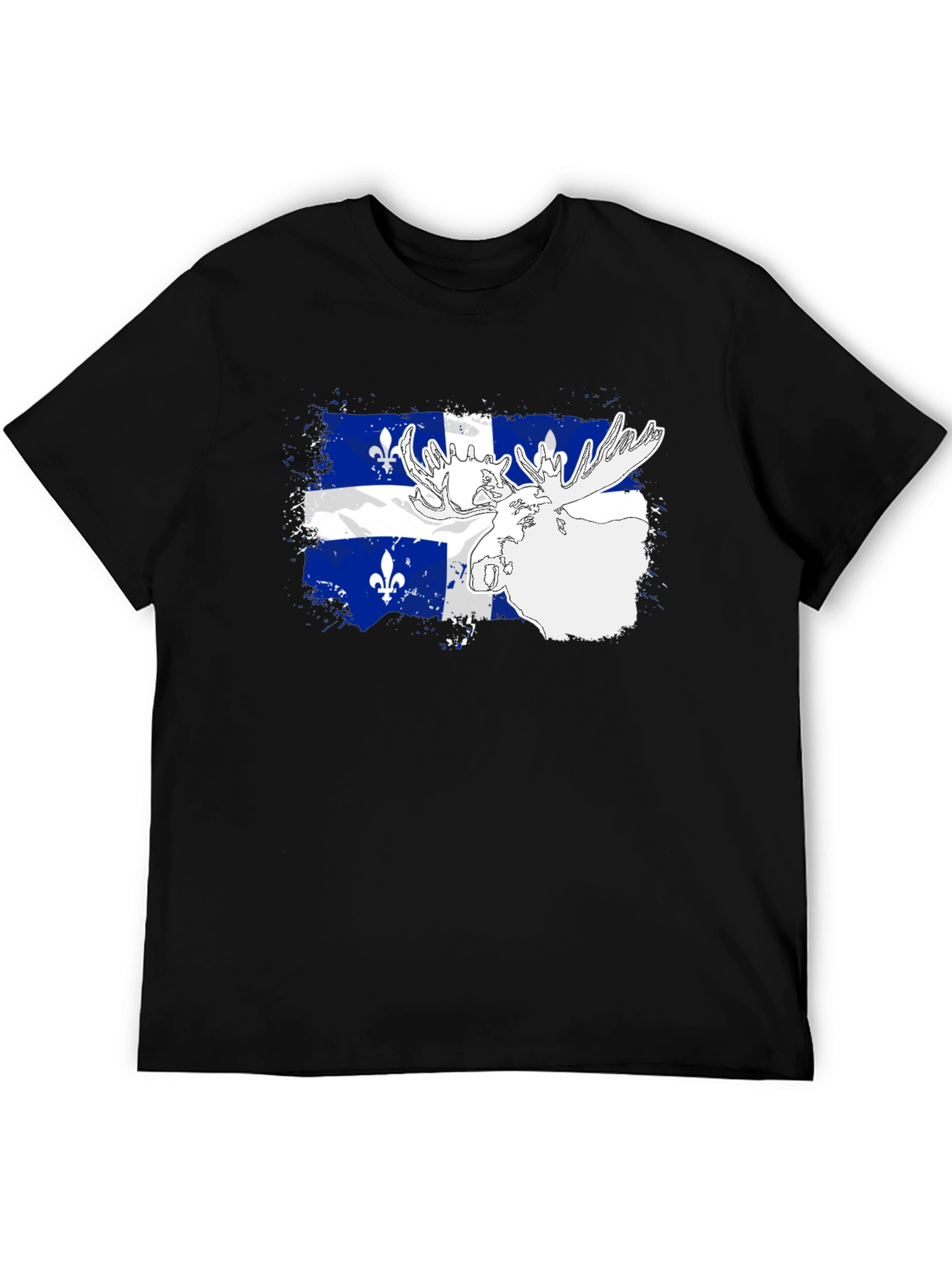 Quebec Flag Moose Graphic Tee