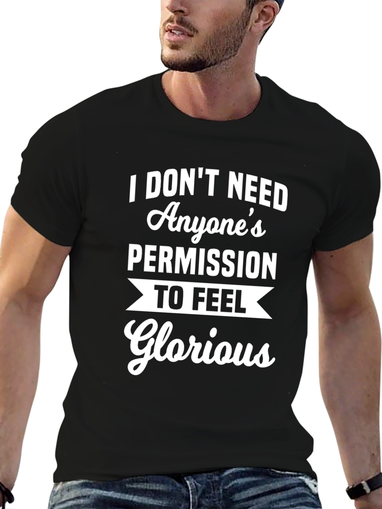 Empowered Graphic Tee - Feel Glorious Cotton T-Shirt