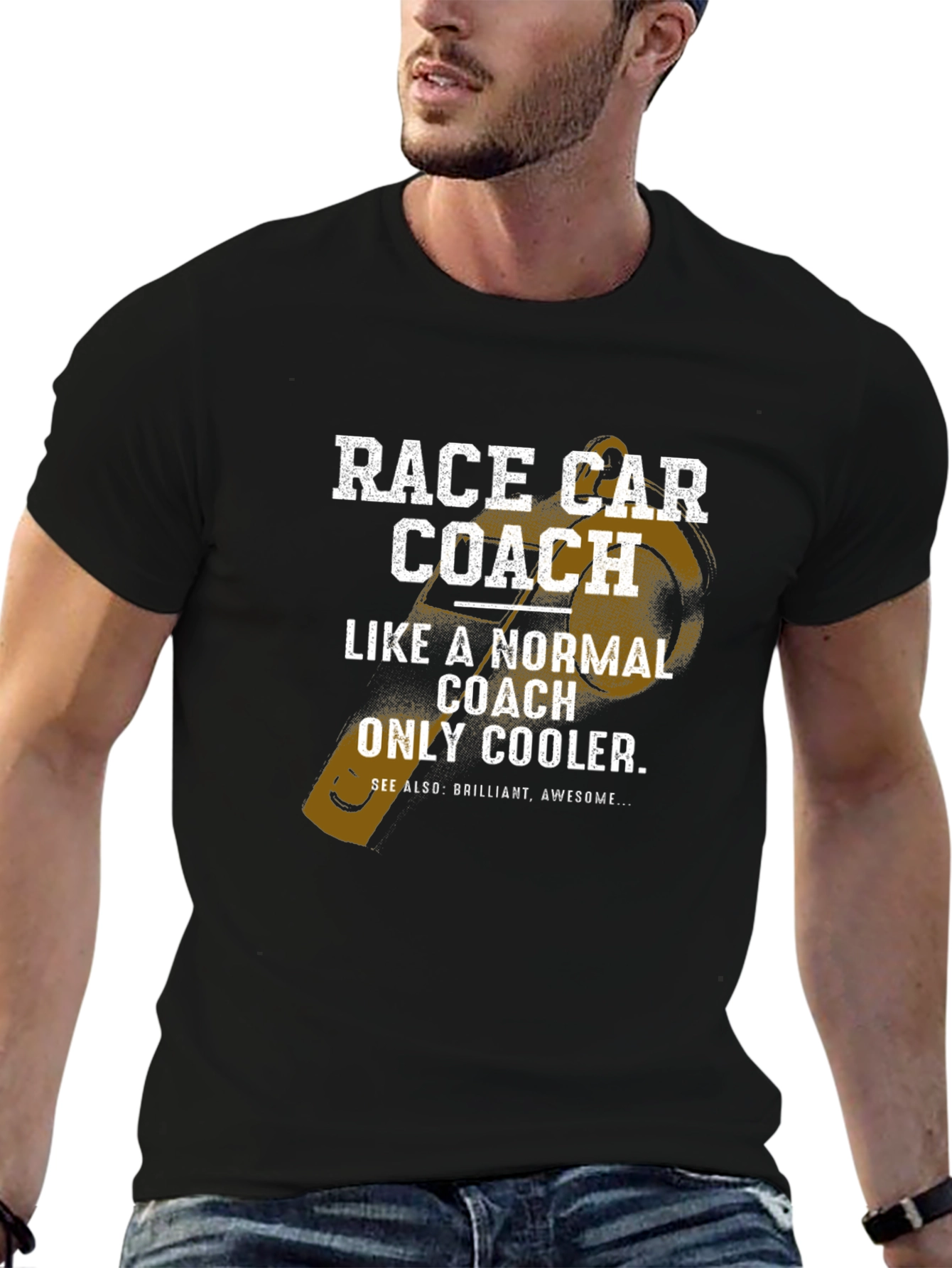 Race Car Coach T-Shirt - Cool Coach Apparel