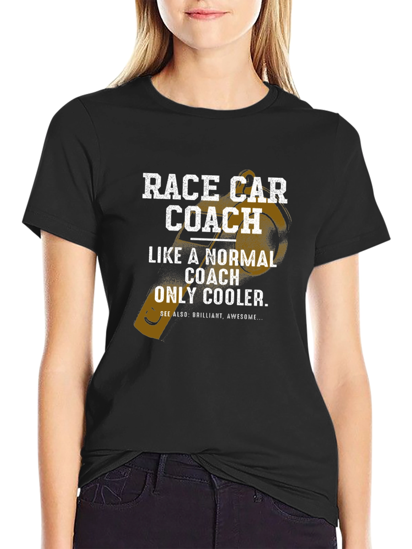 Race Car Coach T-Shirt - Cool Coach Apparel