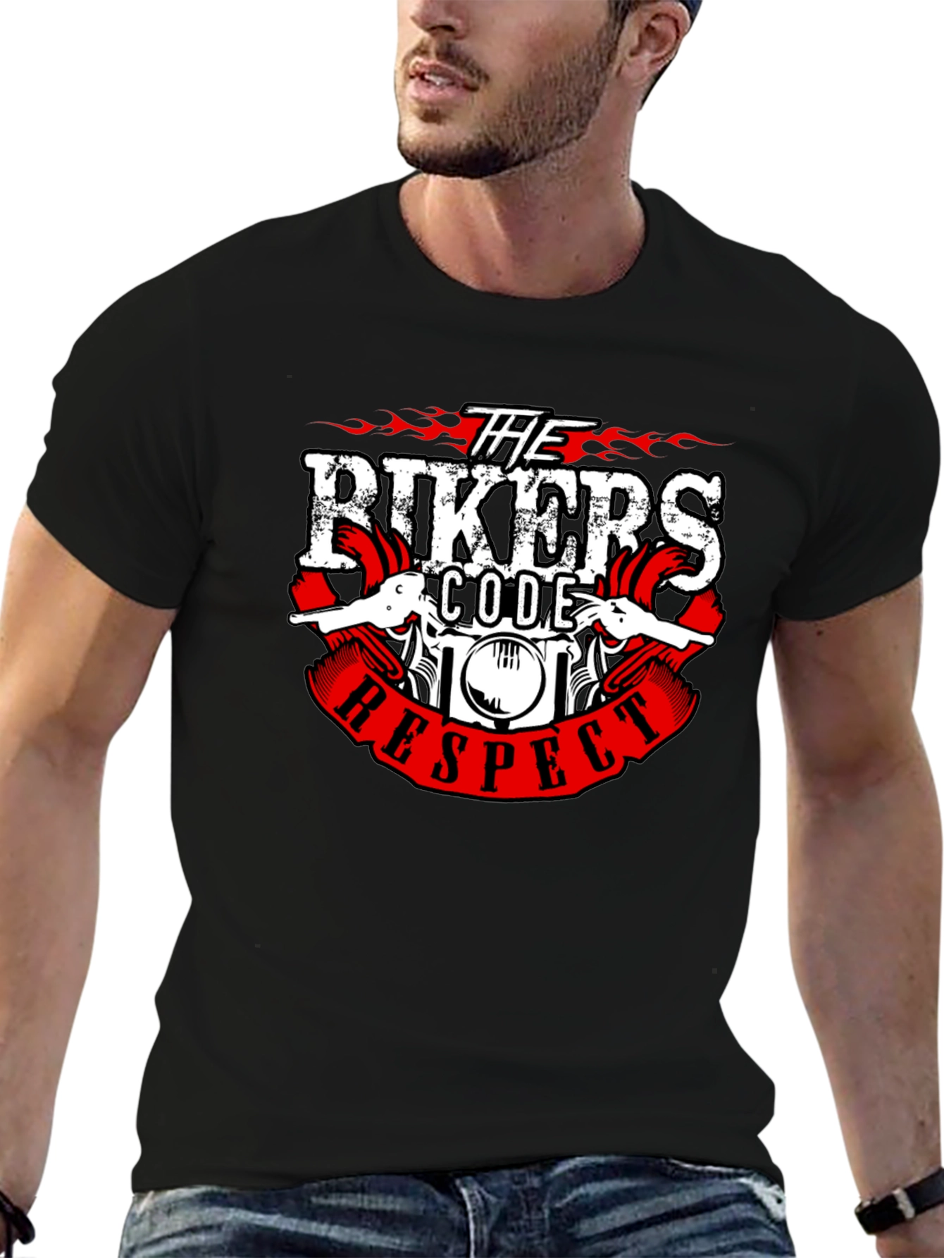 Bikers Code Respect Graphic T-Shirt