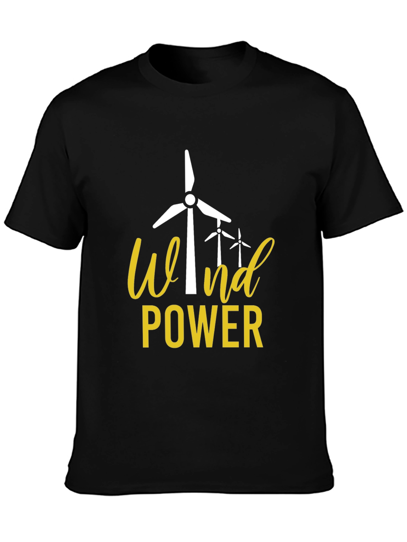 Wind Power Graphic Tee - Eco-Friendly Energy Shirt