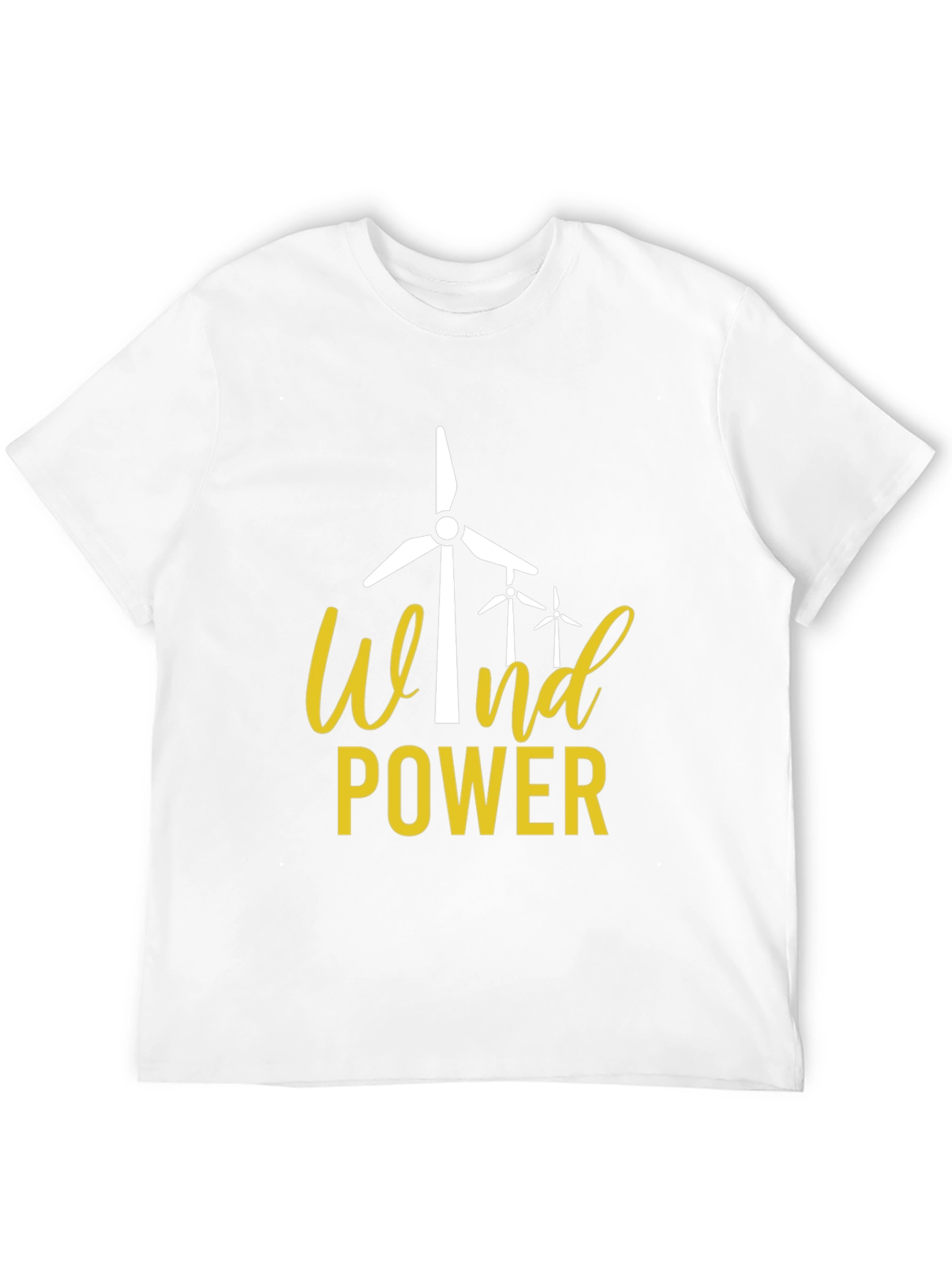 Wind Power Graphic Tee - Eco-Friendly Energy Shirt