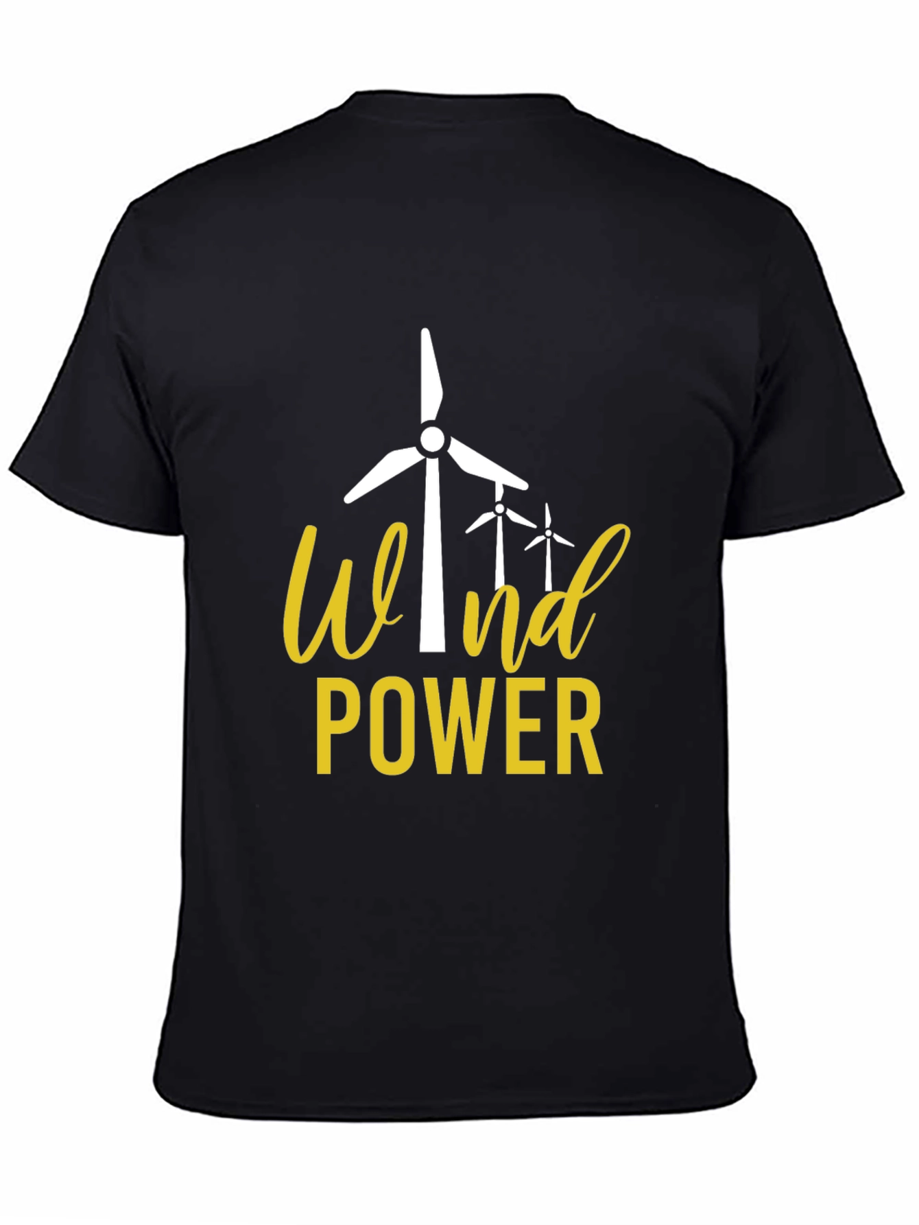 Wind Power Graphic Tee - Eco-Friendly Energy Shirt