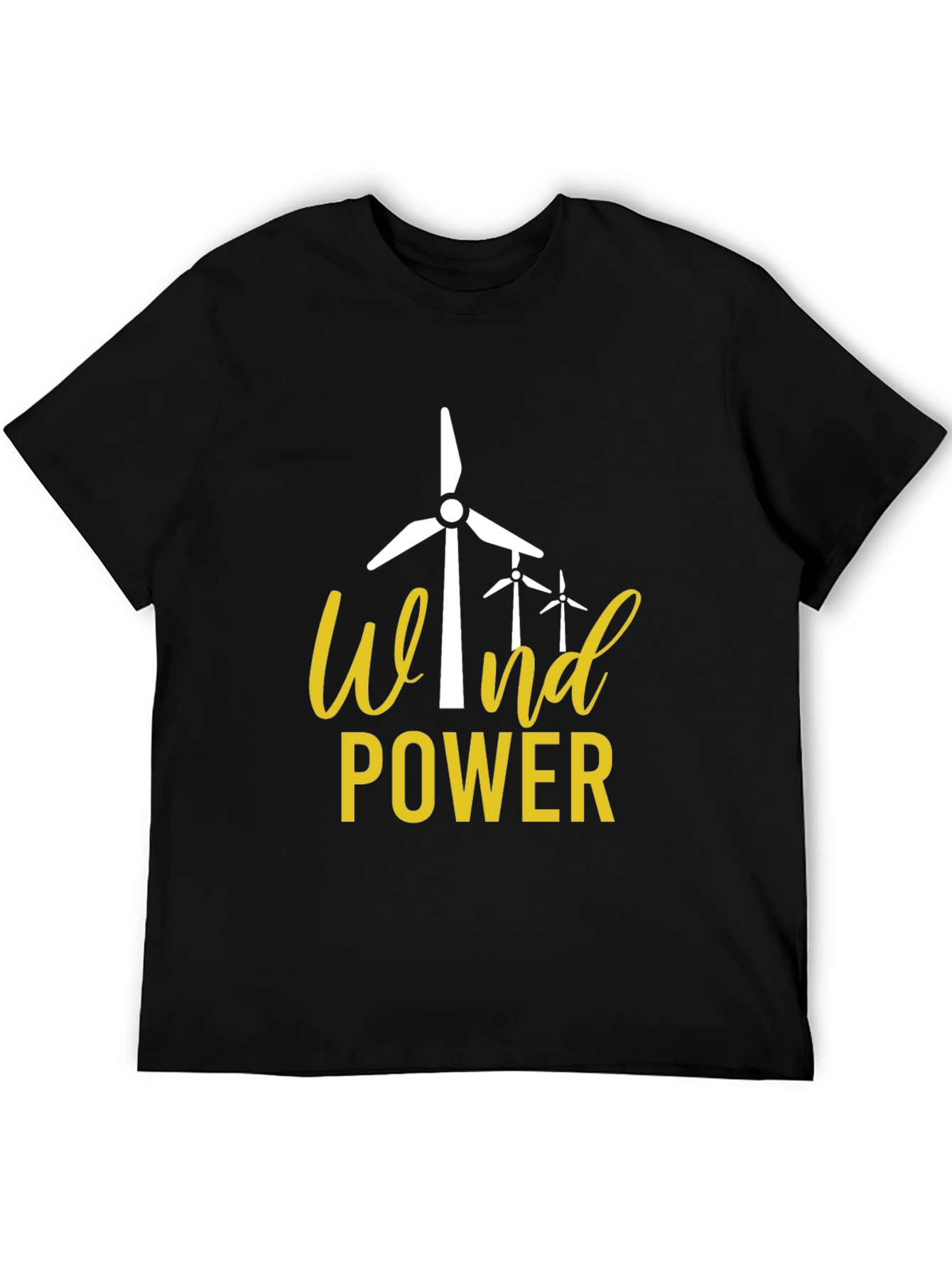 Wind Power Graphic Tee - Eco-Friendly Energy Shirt