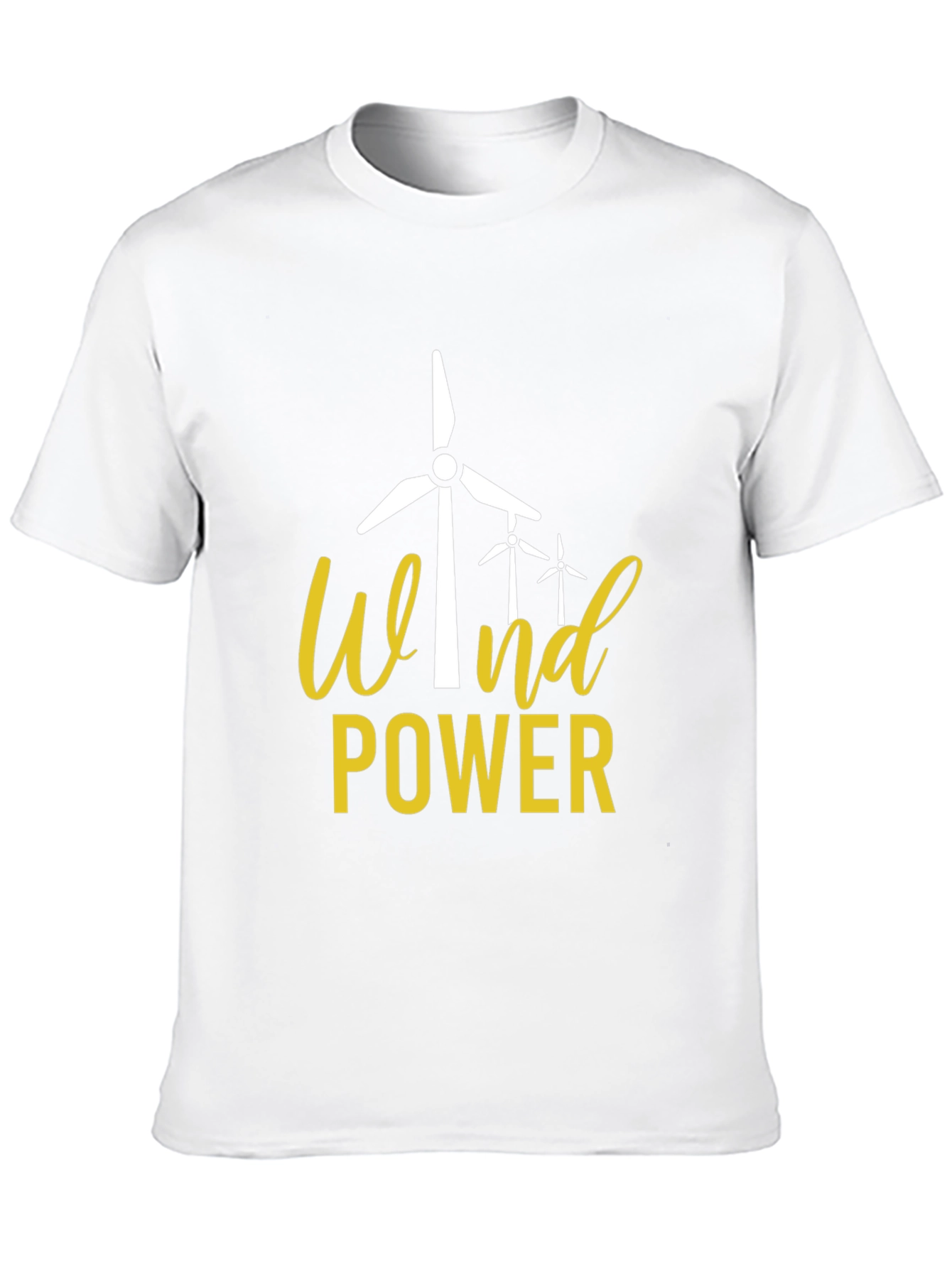 Wind Power Graphic Tee - Eco-Friendly Energy Shirt