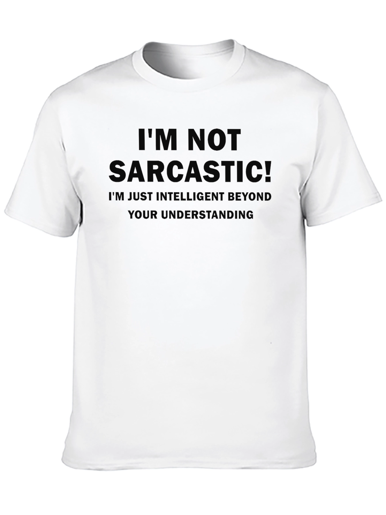 Sarcastic Intelligent Funny Graphic Mens T-Shirt