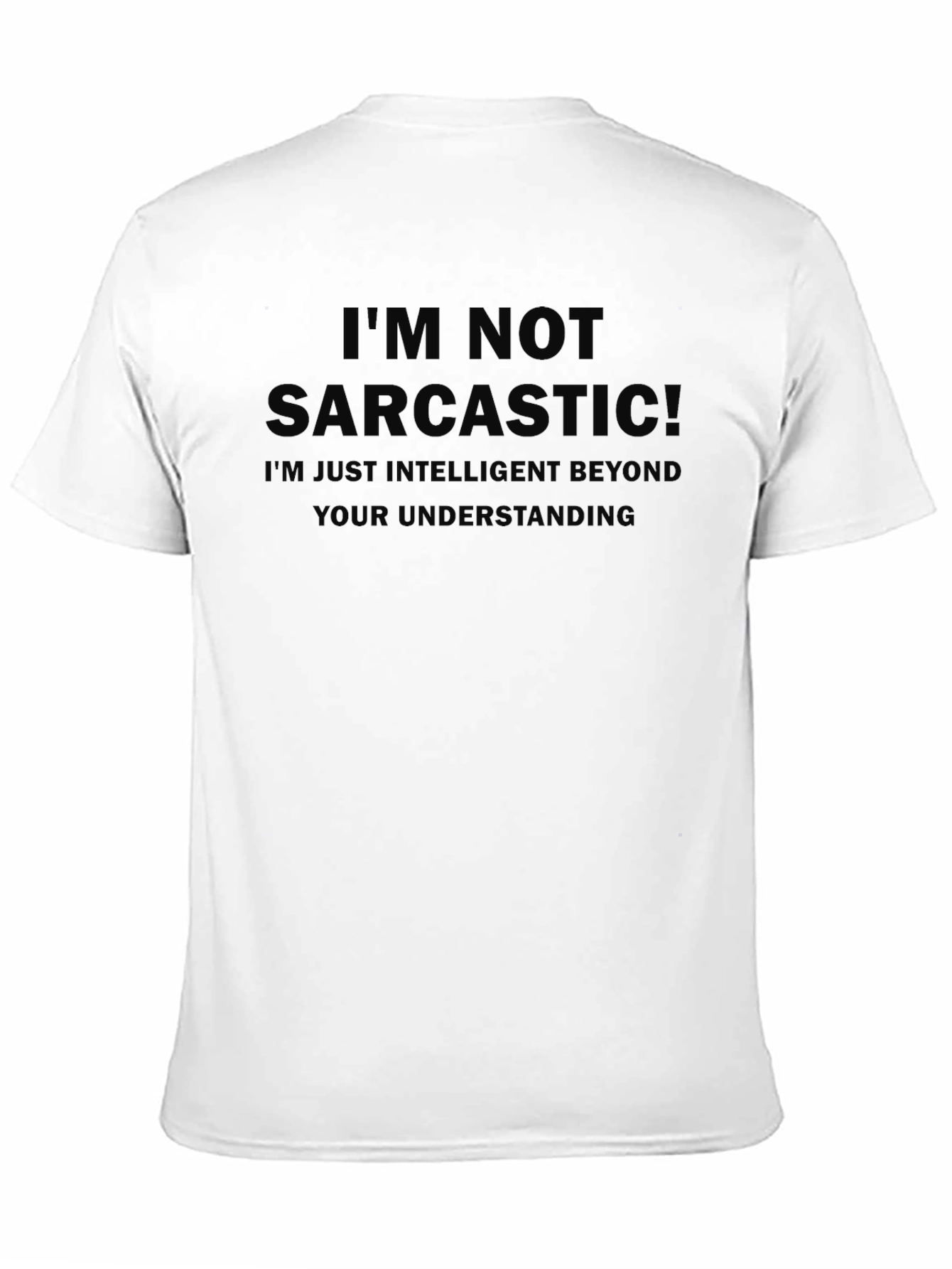 Sarcastic Intelligent Funny Graphic Mens T-Shirt